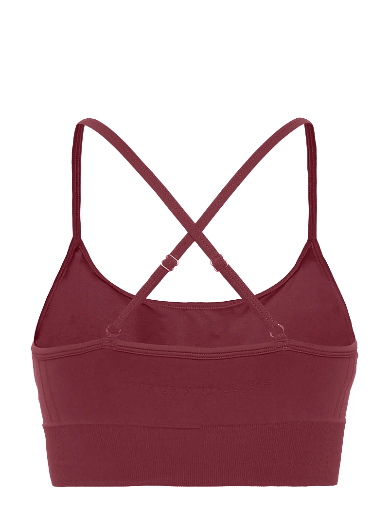 Drop of Mindfulness - SIGNATURE SEAMLESS BRA - sports-bh'er - ruby wine - 2