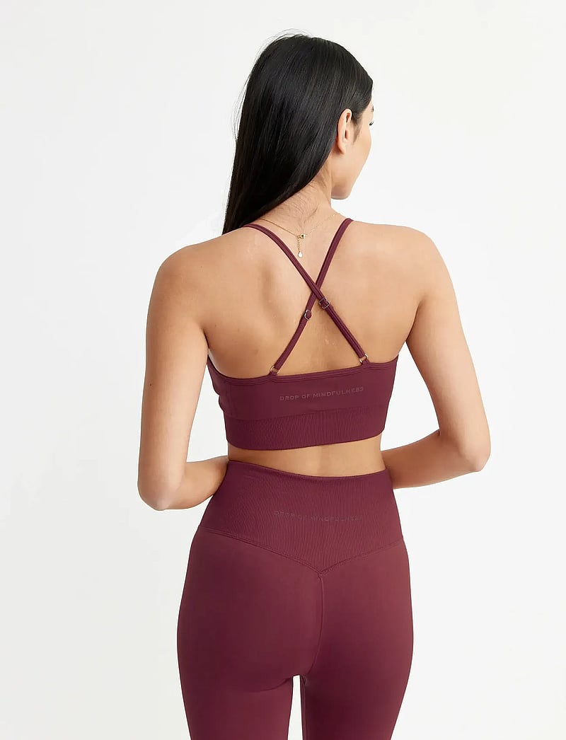 Drop of Mindfulness - SIGNATURE SEAMLESS BRA - sports-bh'er - ruby wine - 3