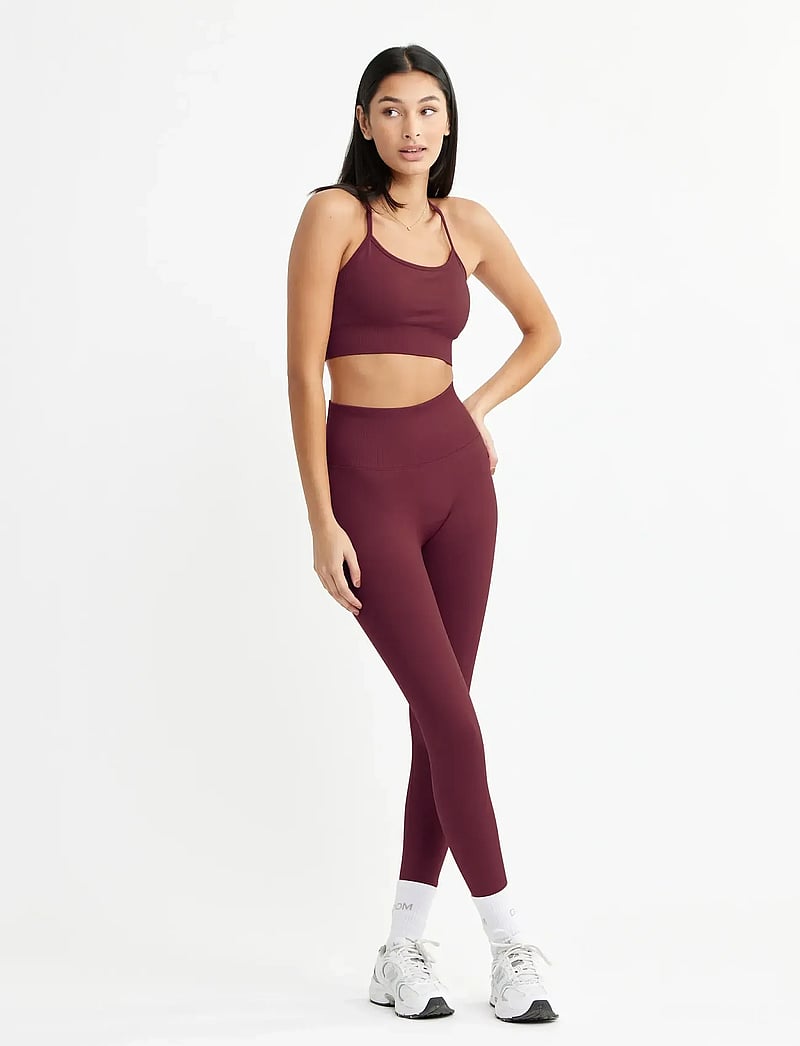 Drop of Mindfulness - SIGNATURE SEAMLESS BRA - sports-bh'er - ruby wine - 4