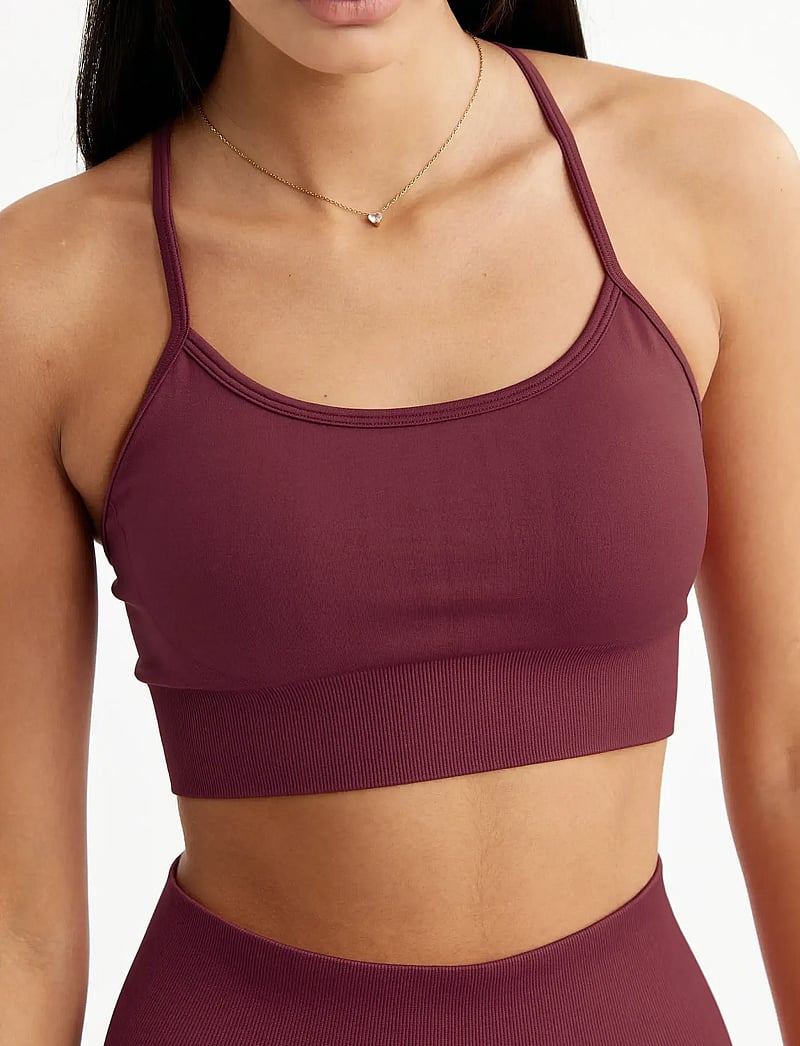 Drop of Mindfulness - SIGNATURE SEAMLESS BRA - sports-bh'er - ruby wine - 5