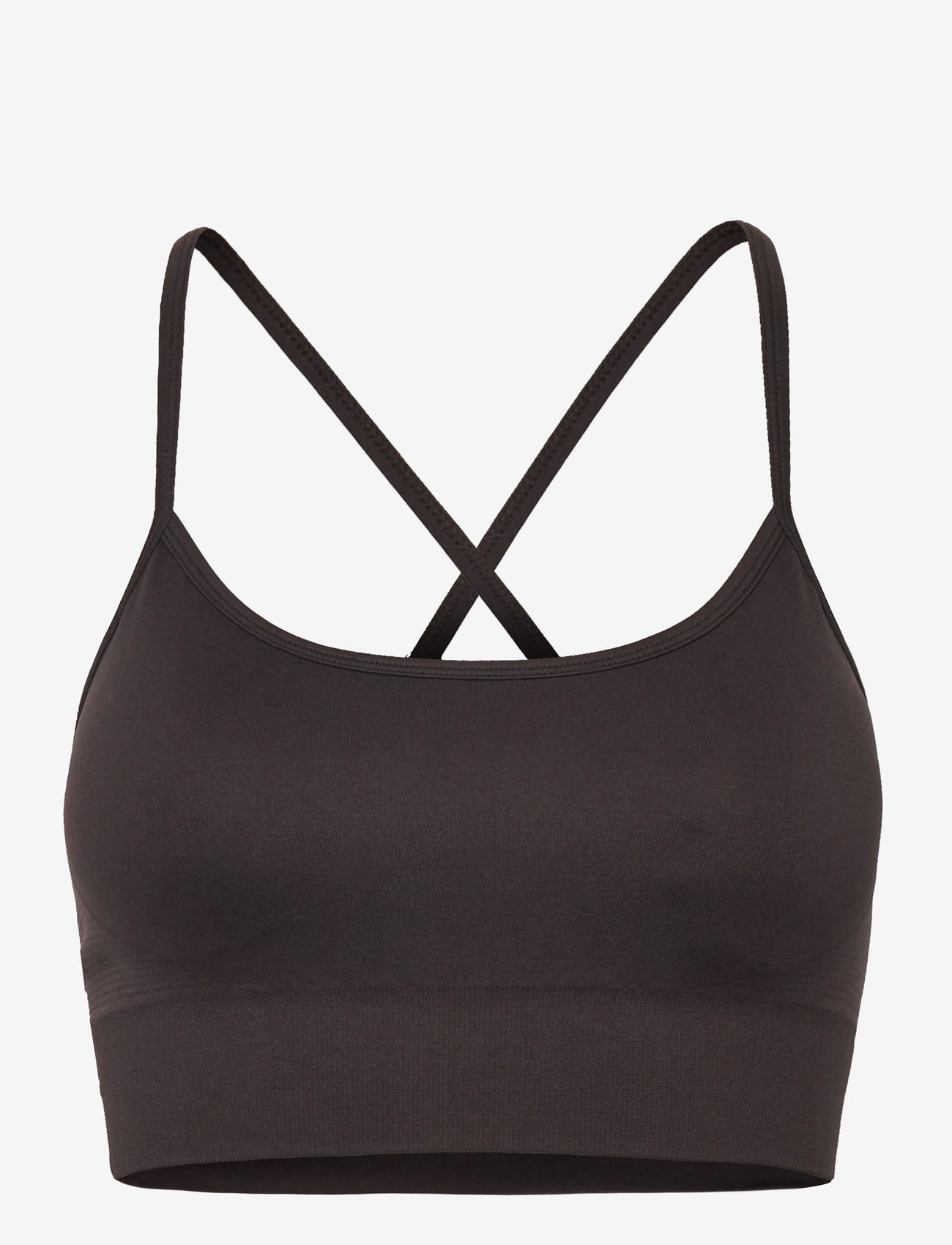 Drop of Mindfulness - SIGNATURE SEAMLESS BRA - sports-bh'er - dark brown - 1