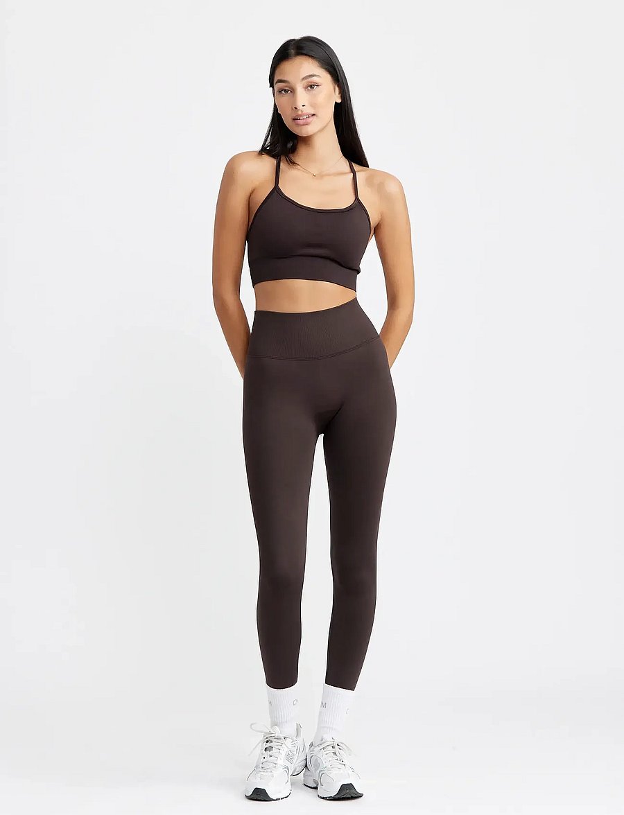 Drop of Mindfulness - SIGNATURE SEAMLESS BRA - sport-bhs - dark brown - 4