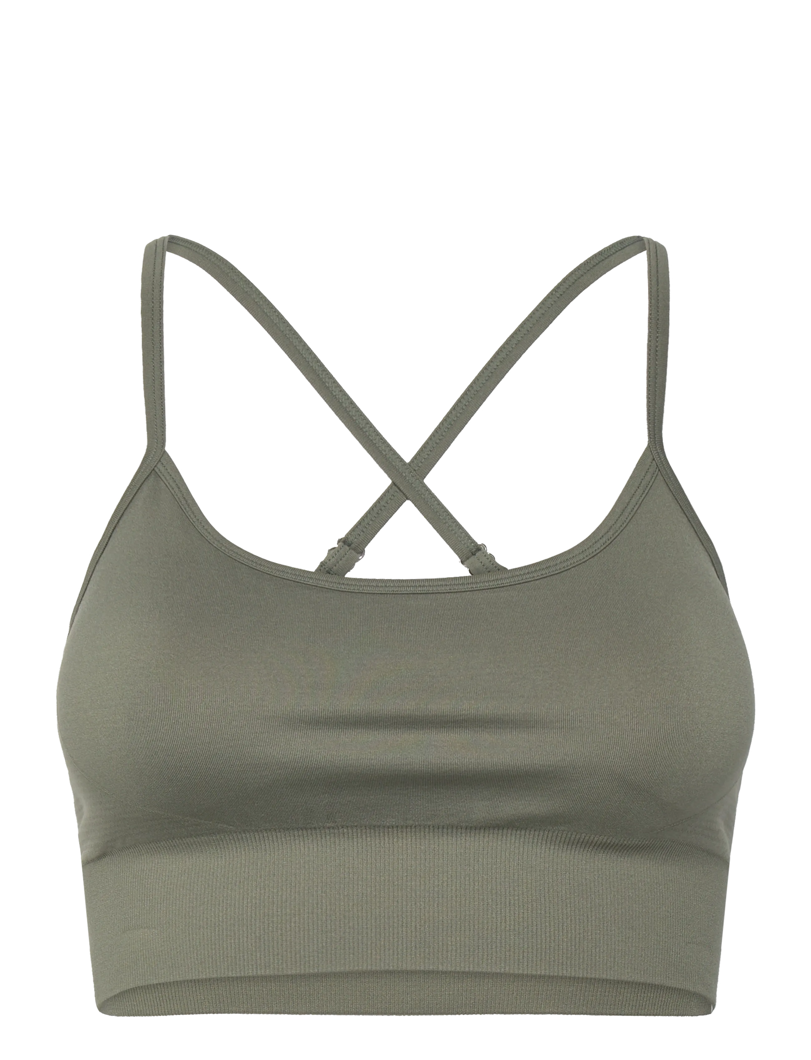 Drop of Mindfulness SIGNATURE SEAMLESS BRA - Badminton - AGAVE GREEN / khaki/green