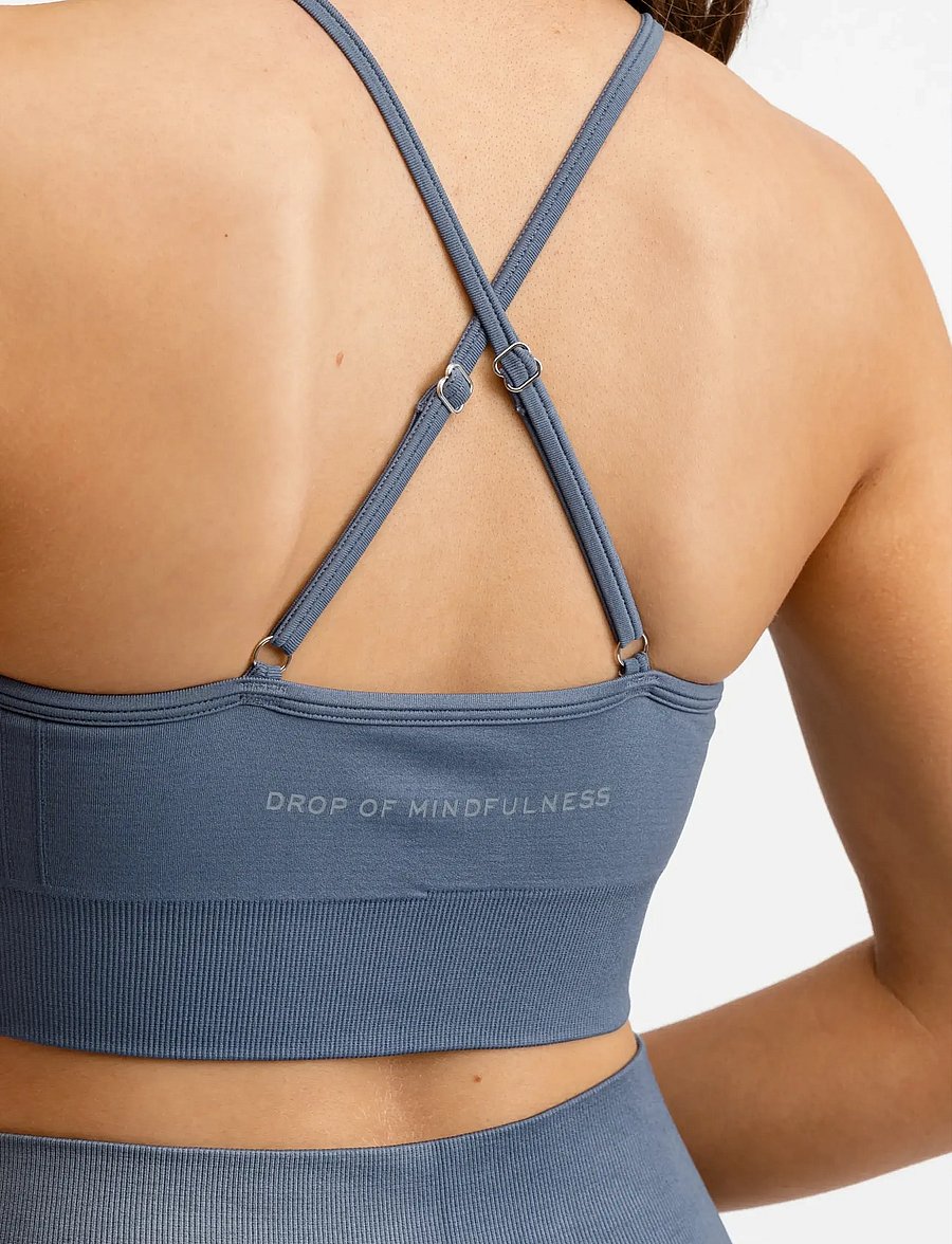 Drop of Mindfulness - SIGNATURE SEAMLESS BRA - sporta krūšturi - navy - 5