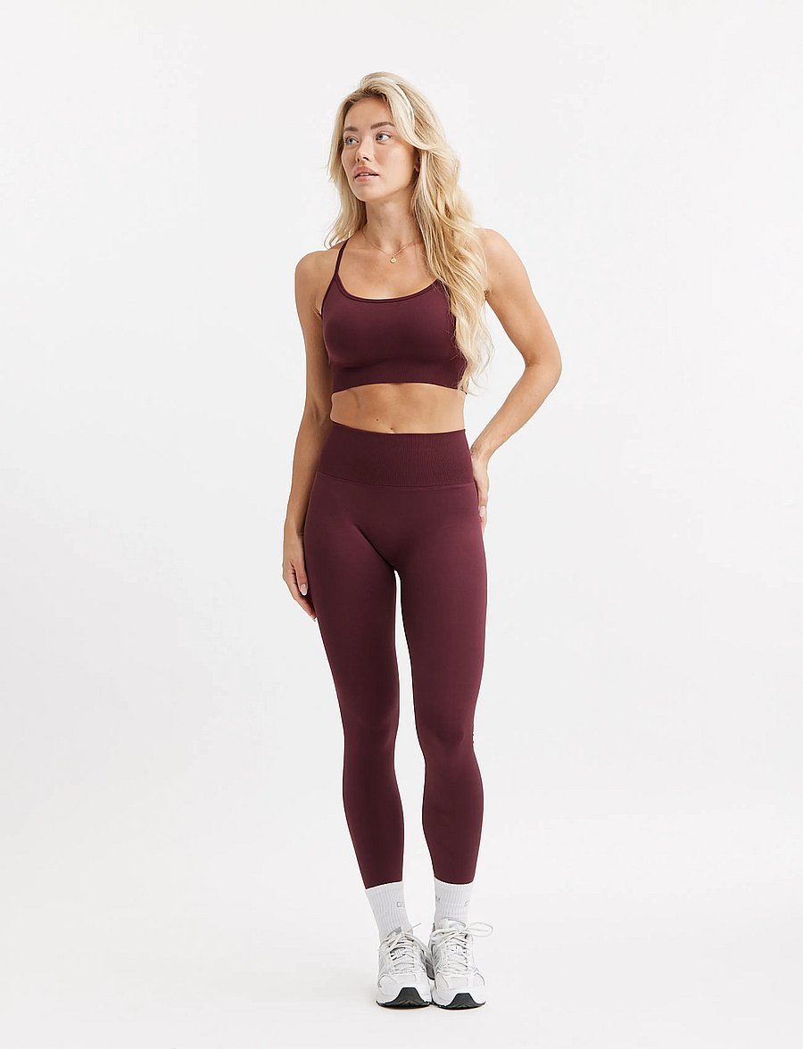 Drop of Mindfulness - SIGNATURE SEAMLESS BRA - cherry lacquer - 4