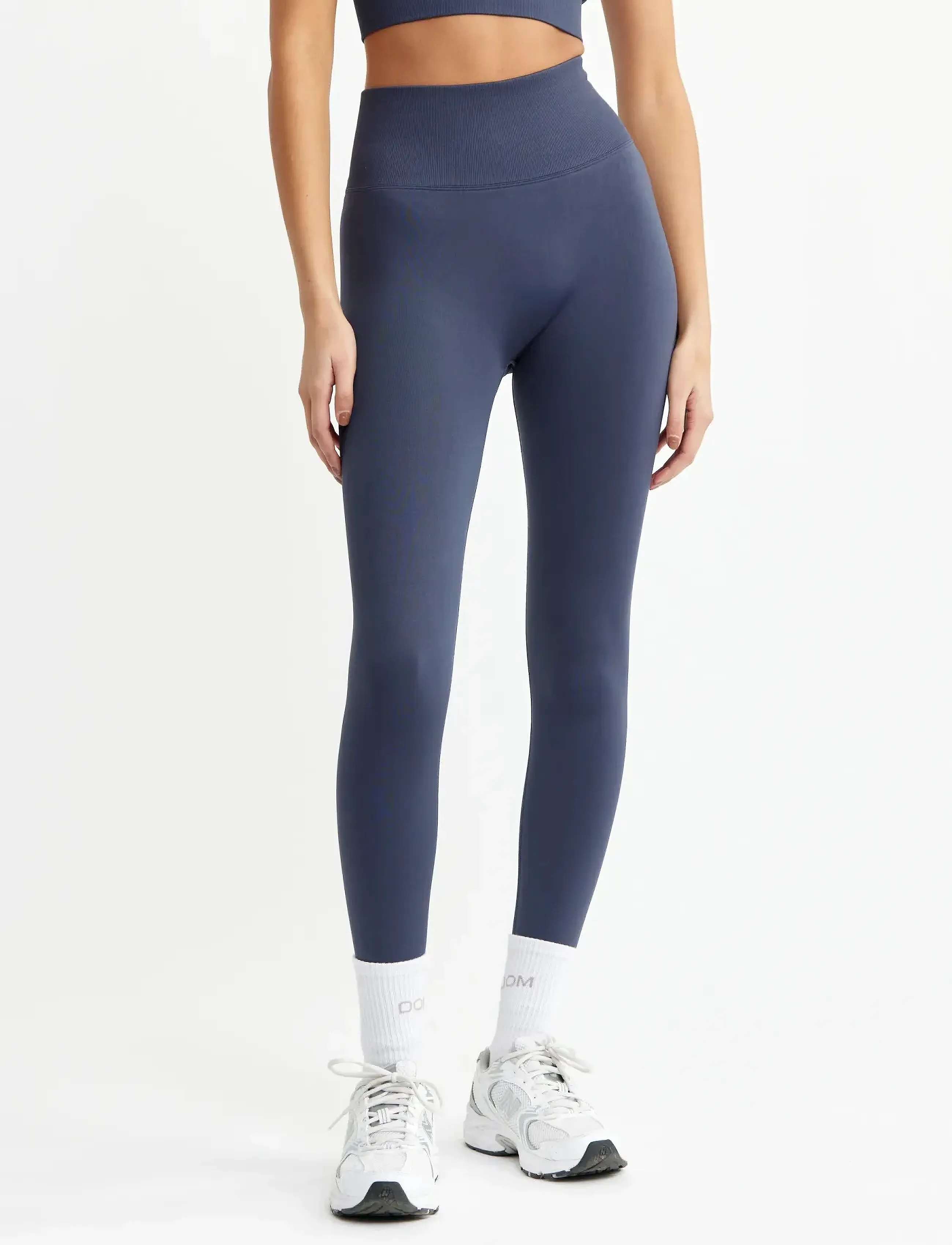 Drop of Mindfulness Signature Seamless Tights, XS, Navy, Sport Tights > Sport Seamless Tights, Dame