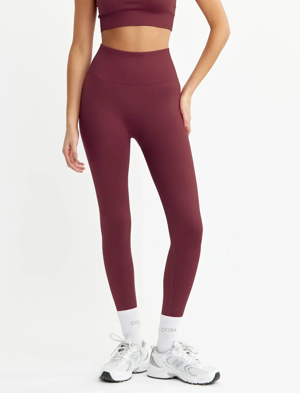 Drop of Mindfulness - SIGNATURE SEAMLESS TIGHTS - seamless tights - ruby wine - 0