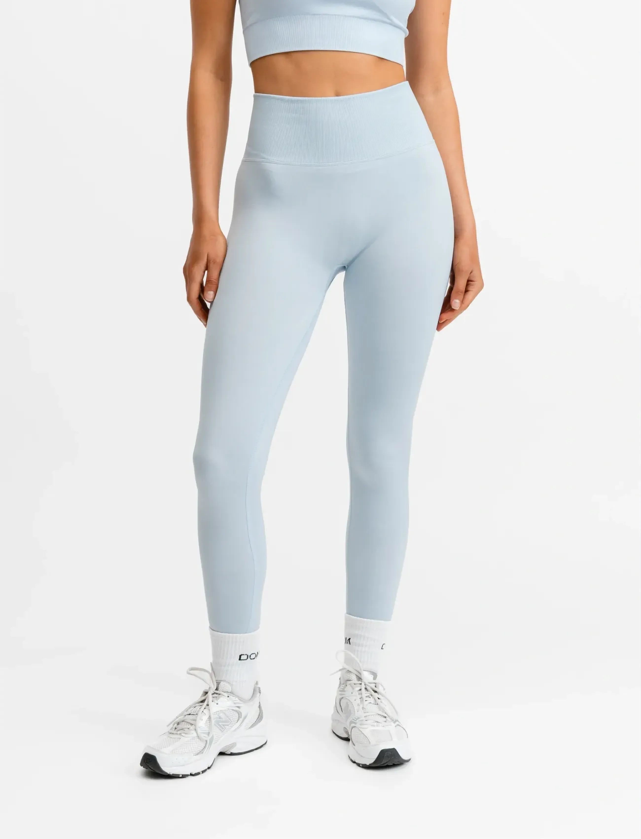 Drop of Mindfulness Signature Seamless Tights, S, Blue, Sport Tights > Sport Seamless Tights, Dame