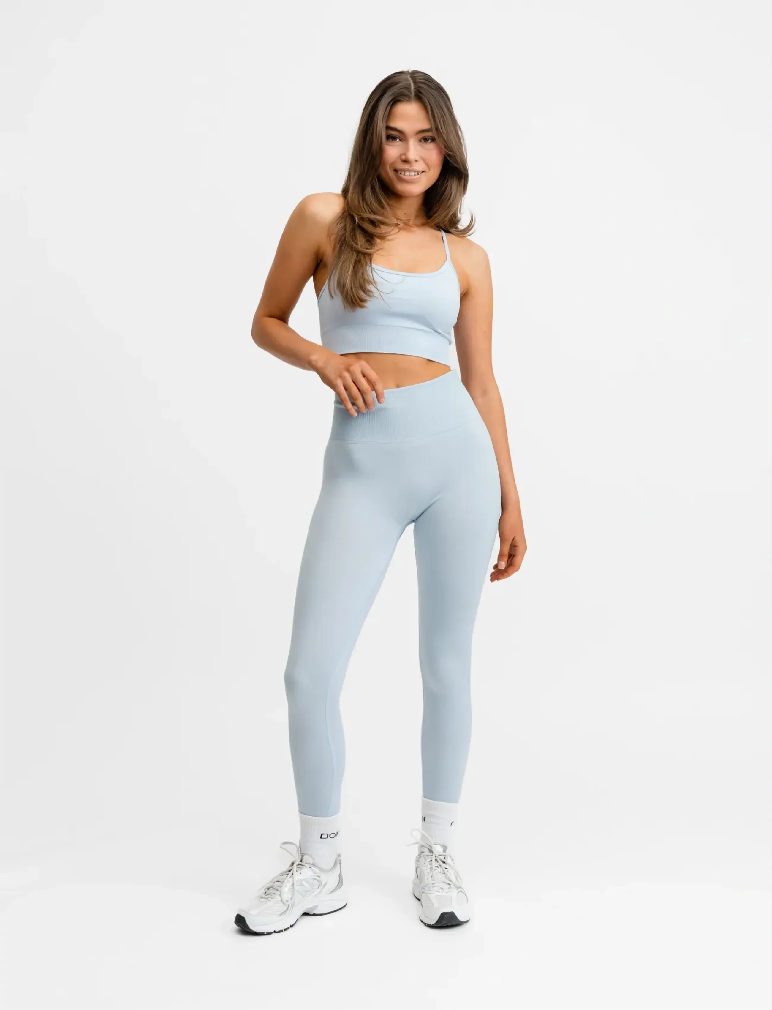 Drop of Mindfulness - SIGNATURE SEAMLESS TIGHTS - træningstights - light blue - 4