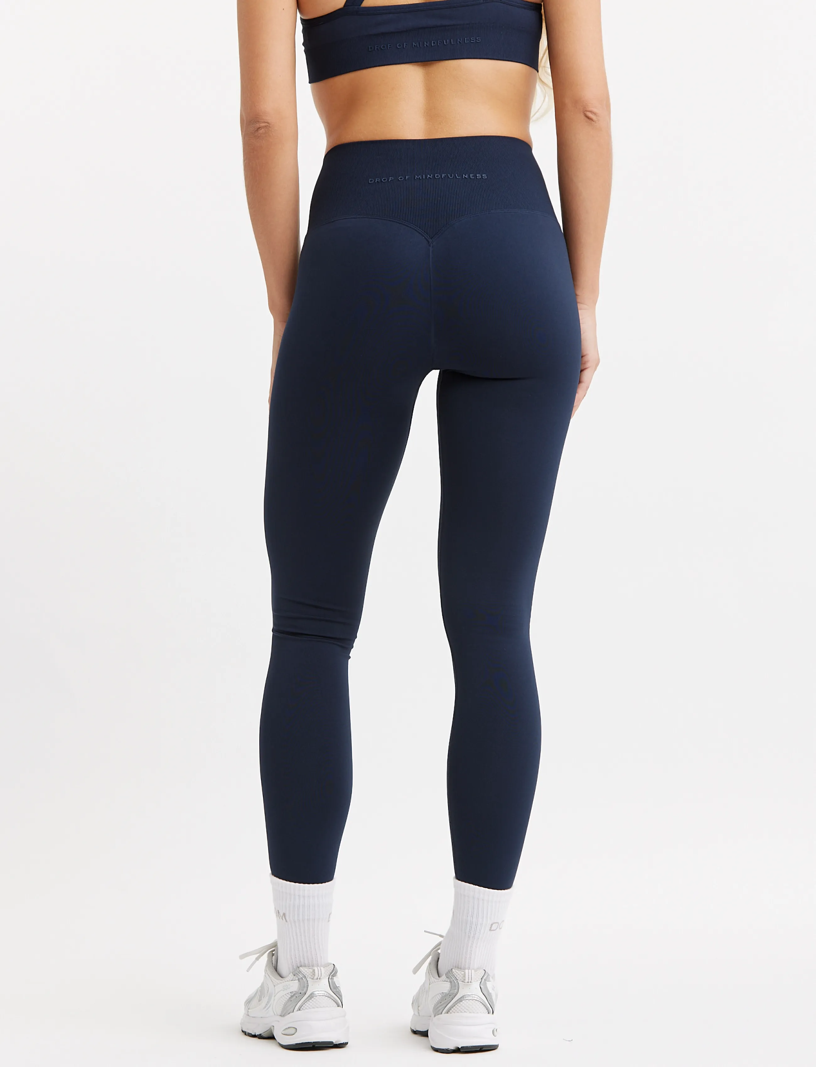 Drop of Mindfulness - SIGNATURE SEAMLESS TIGHTS - navy - 2