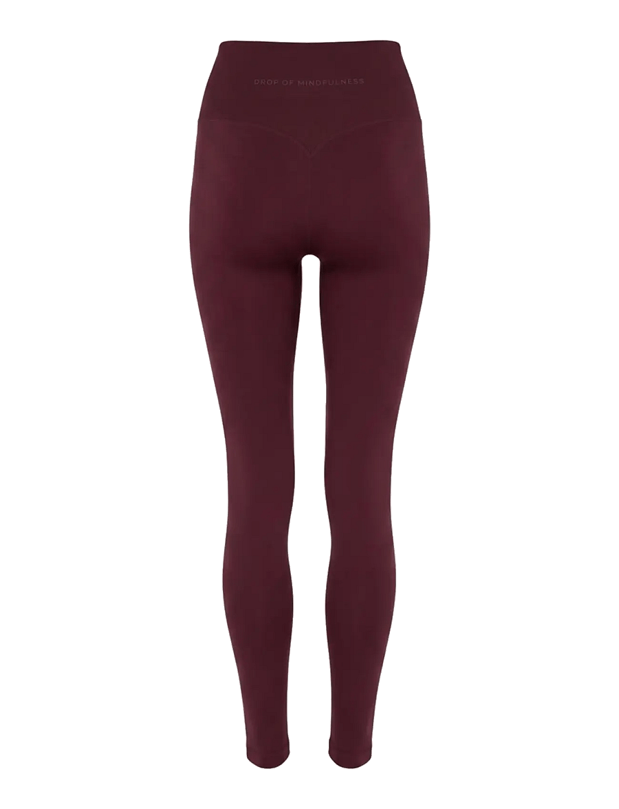 Drop of Mindfulness - SIGNATURE SEAMLESS TIGHTS - volle länge - cherry lacquer - 2