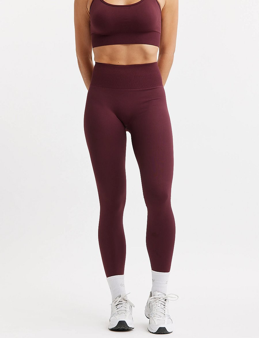 Drop of Mindfulness - SIGNATURE SEAMLESS TIGHTS - volle länge - cherry lacquer - 0