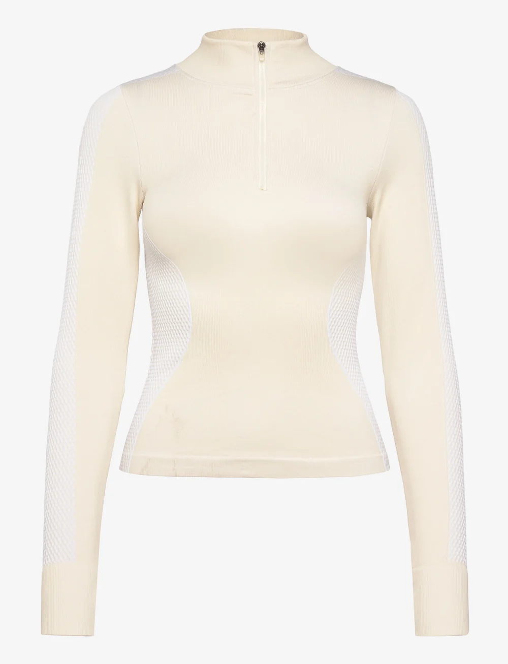 Drop of Mindfulness - SEAMLESS HALF ZIP BASE LAYER - underställströjor - cream white - 1