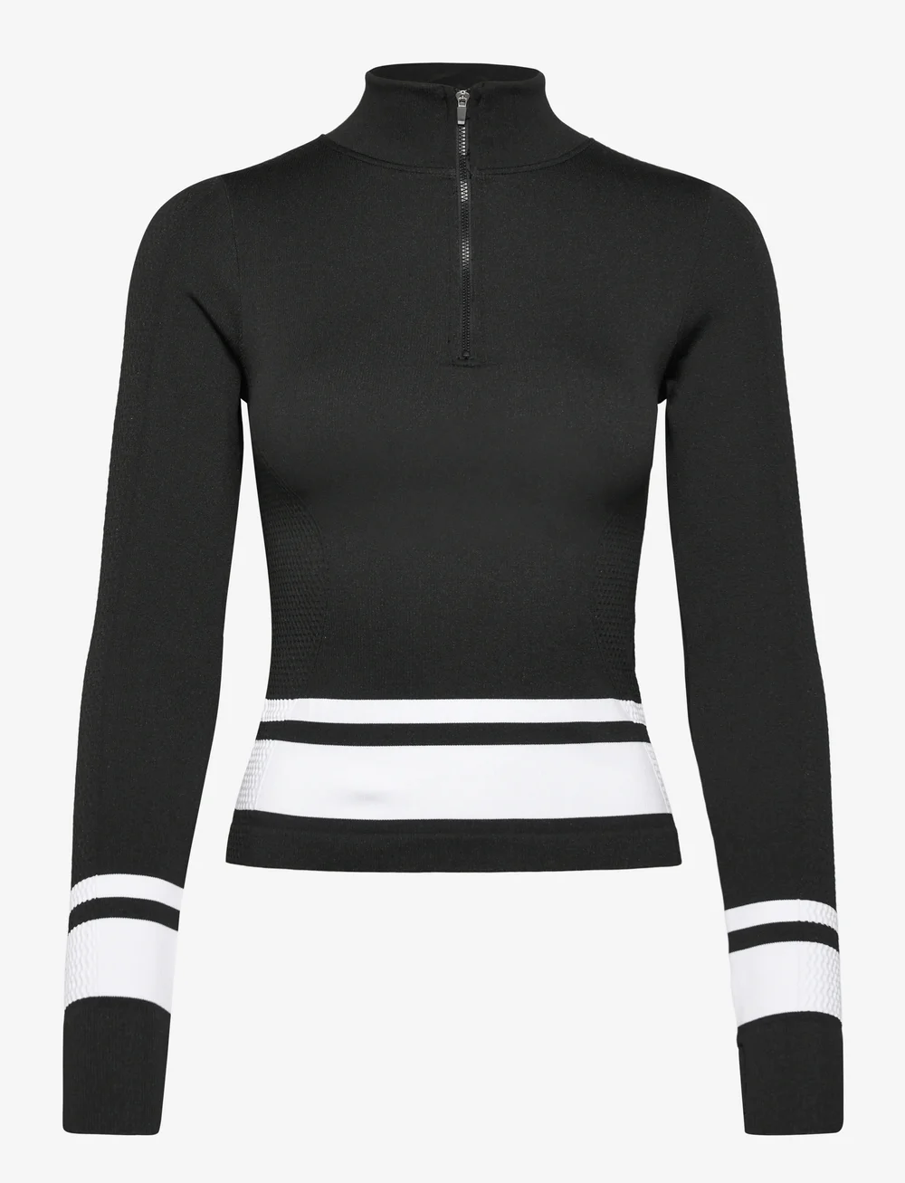 Drop of Mindfulness - SEAMLESS HALF ZIP BASE LAYER - langærmede t-shirts - black - 1