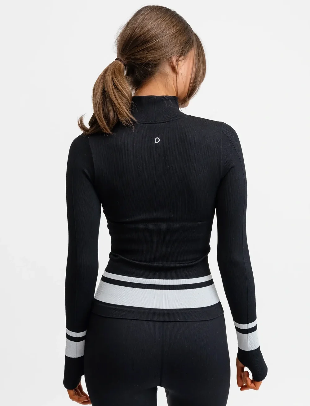 Drop of Mindfulness - SEAMLESS HALF ZIP BASE LAYER - langærmede t-shirts - black - 3