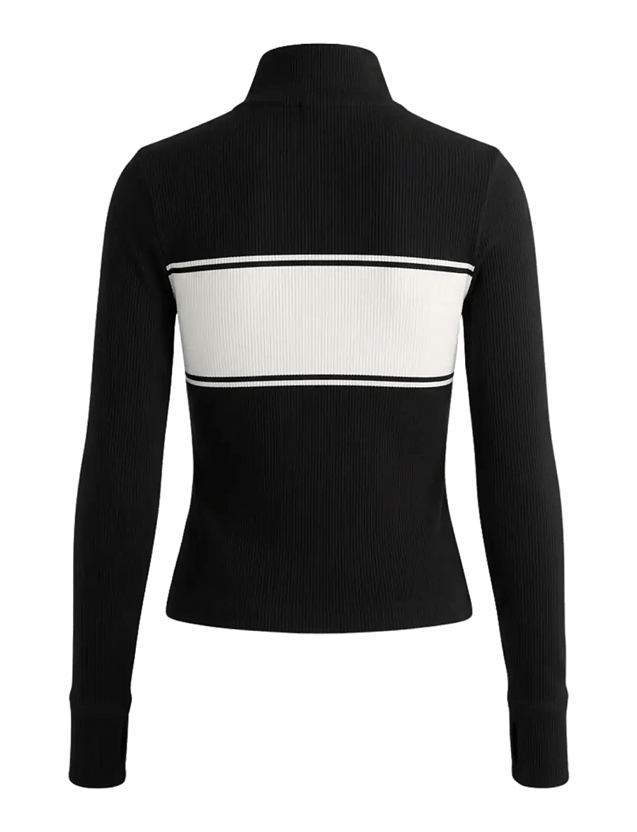Drop of Mindfulness - SEAMLESS HALF ZIP BASE LAYER - underställströjor - black aprÈs - 2