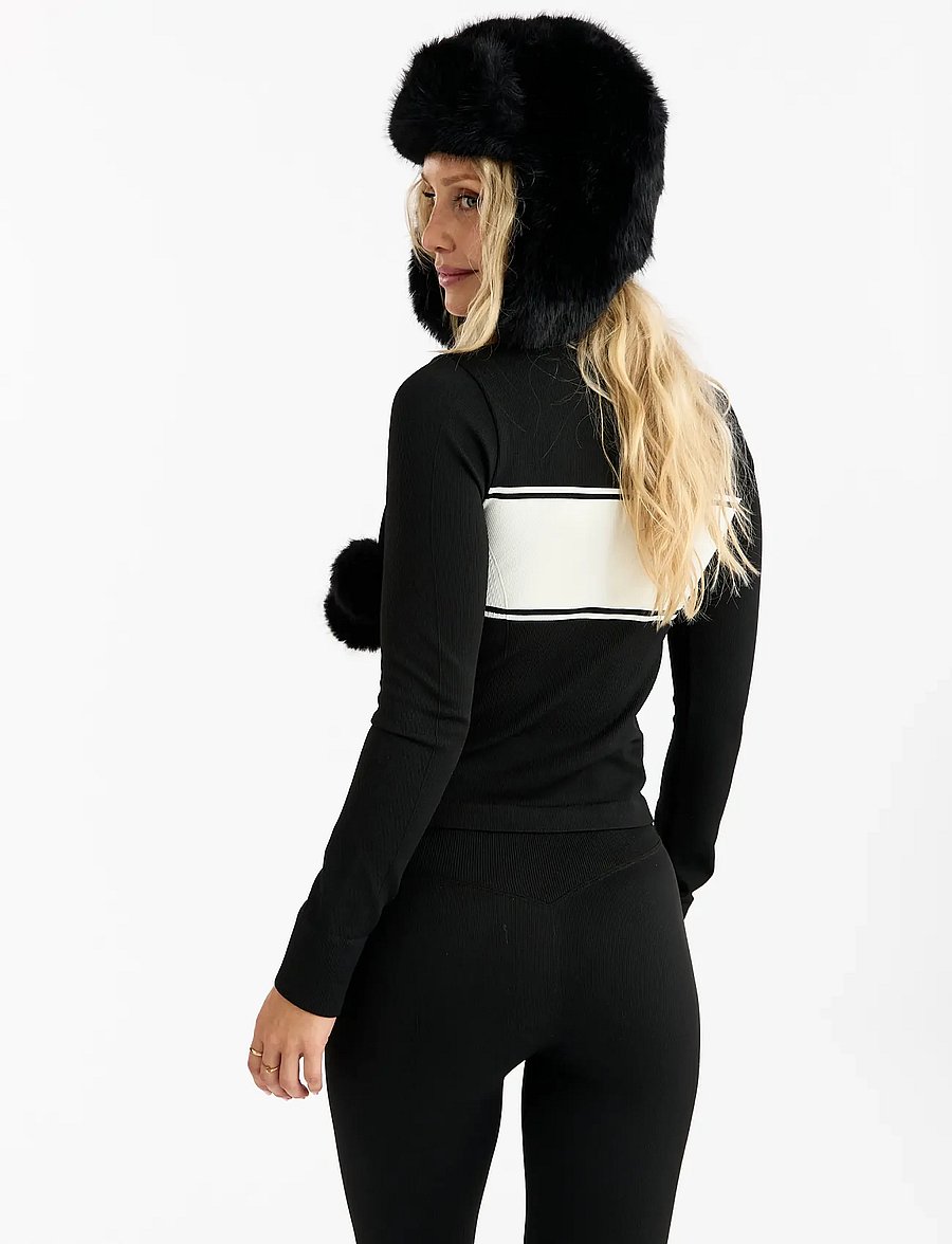Drop of Mindfulness - SEAMLESS HALF ZIP BASE LAYER - underställströjor - black aprÈs - 3