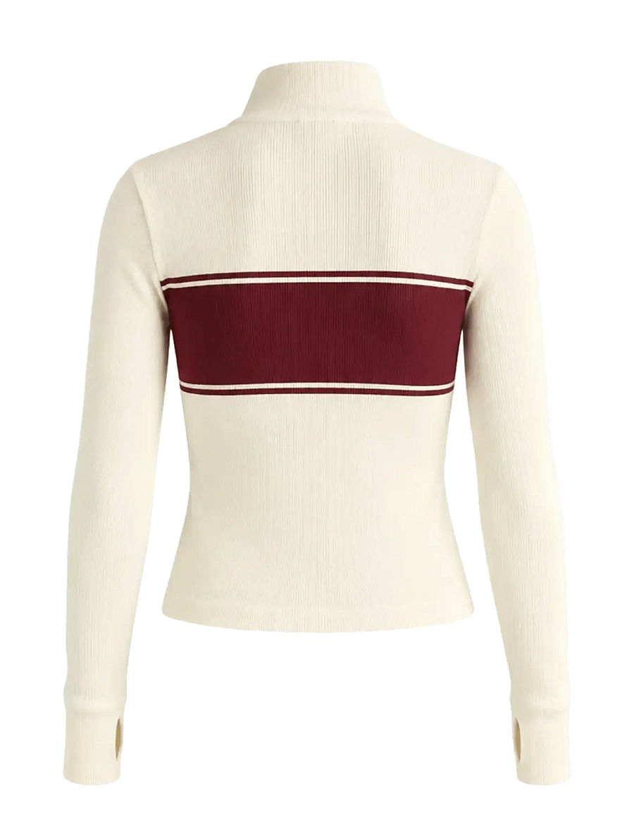 Drop of Mindfulness - SEAMLESS HALF ZIP BASE LAYER - underställströjor - cream white aprÈs - 2
