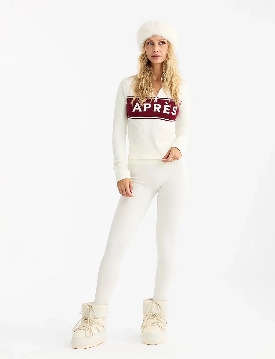 Drop of Mindfulness - SEAMLESS HALF ZIP BASE LAYER - underställströjor - cream white aprÈs - 4