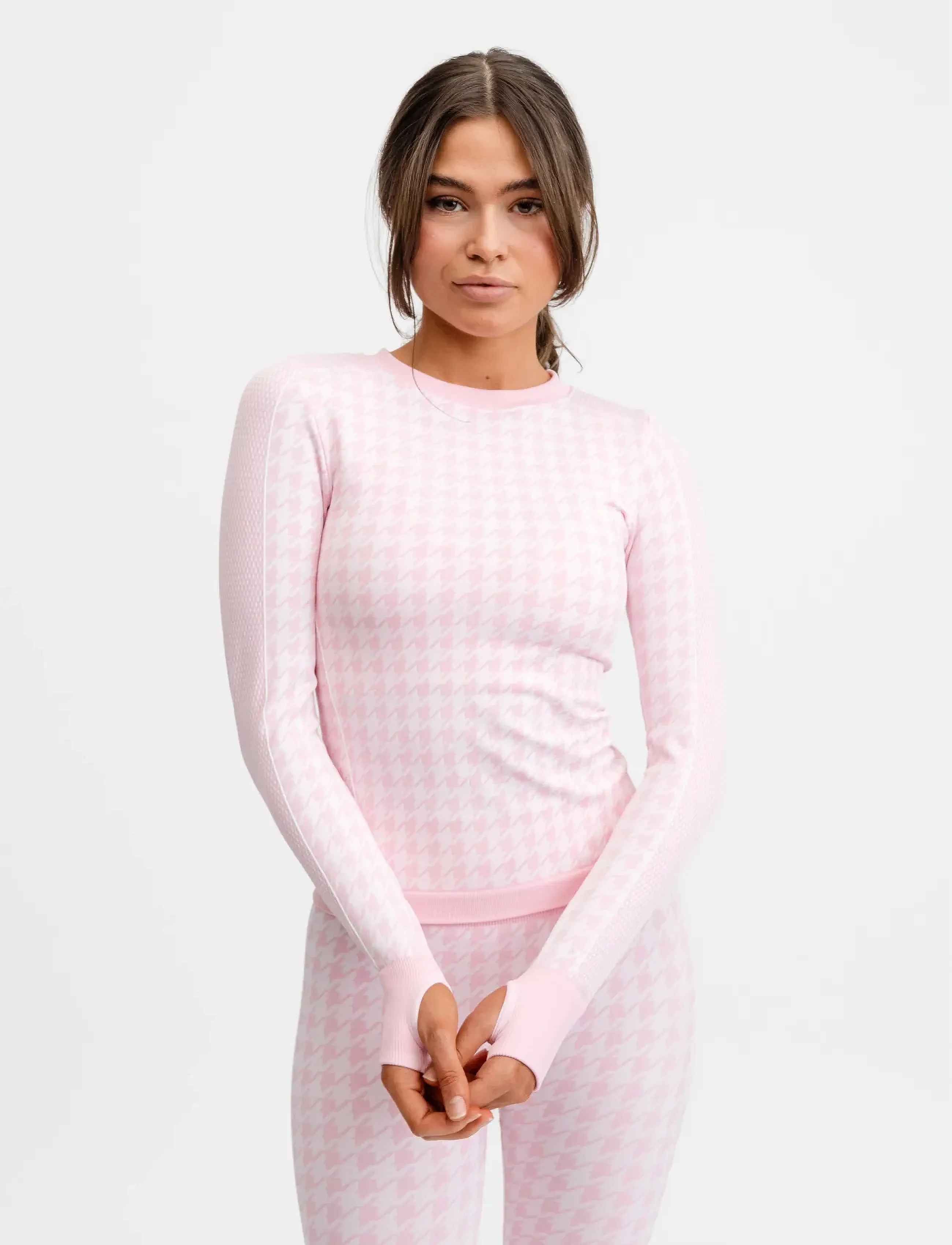 Drop of Mindfulness SEAMLESS BASE LAYER - Langermede topper - PINK / pink/rose