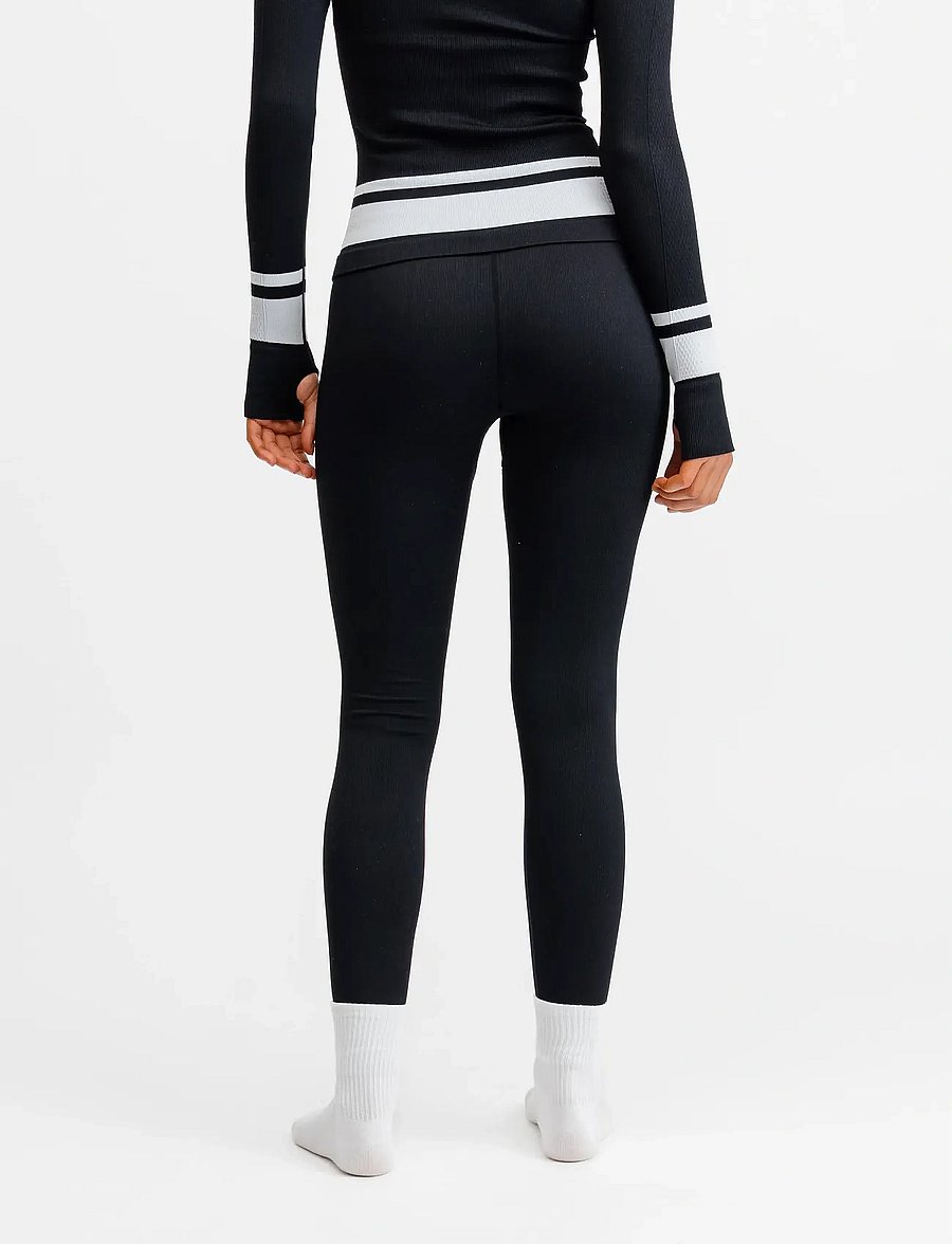 Drop of Mindfulness - SEAMLESS BASE LAYER TIGHTS - seamless tights - black - 3