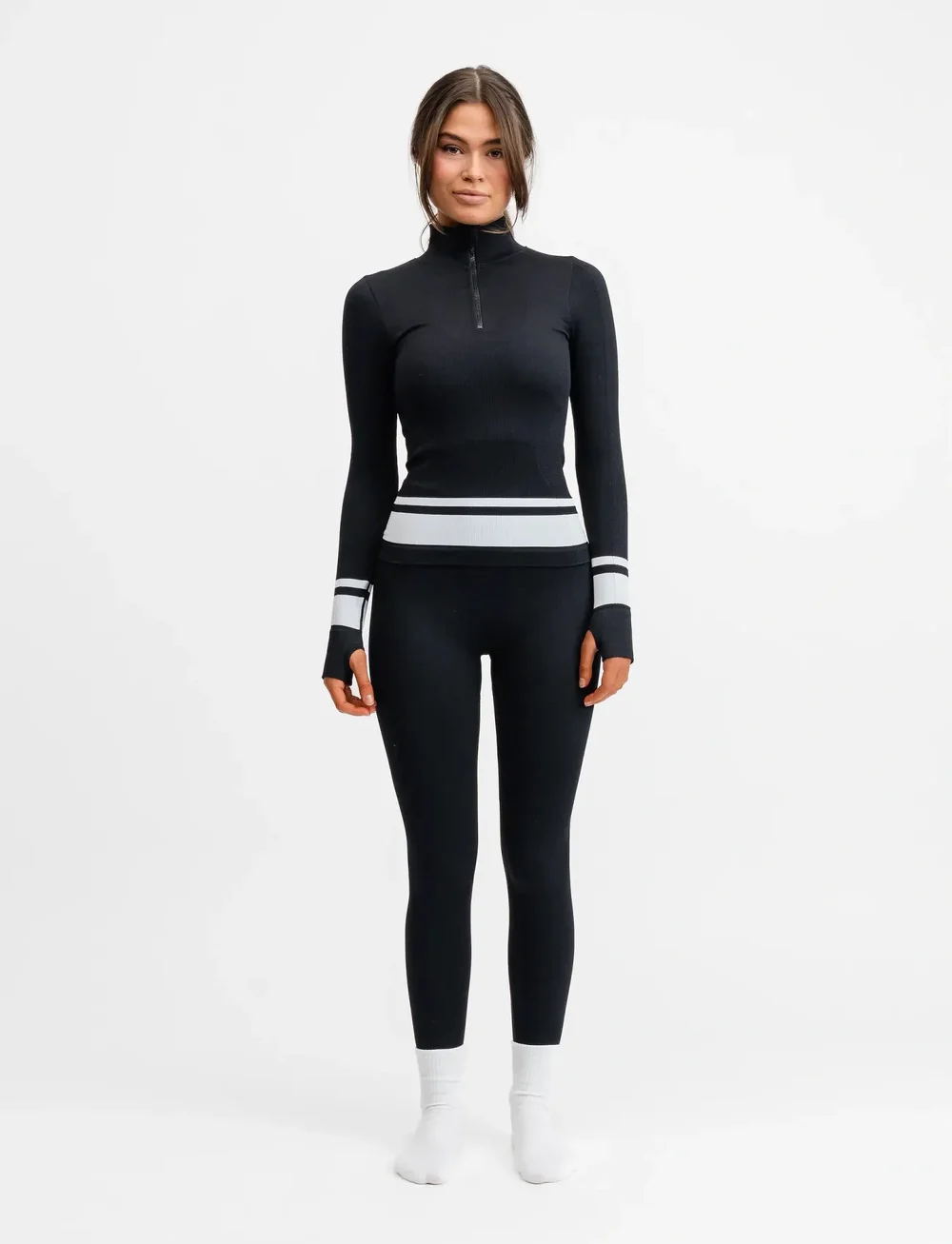 Drop of Mindfulness - SEAMLESS BASE LAYER TIGHTS - träningstights - black - 4