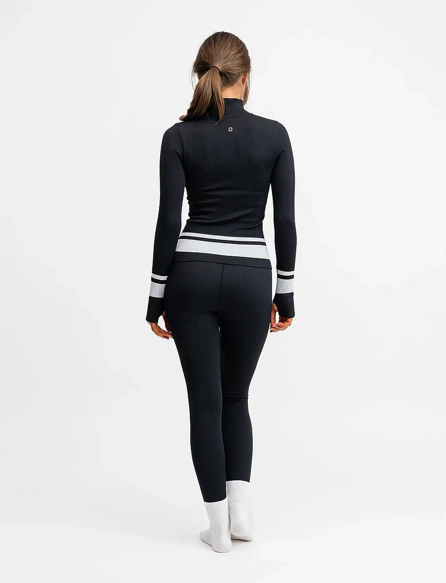 Drop of Mindfulness - SEAMLESS BASE LAYER TIGHTS - seamless tights - black - 5