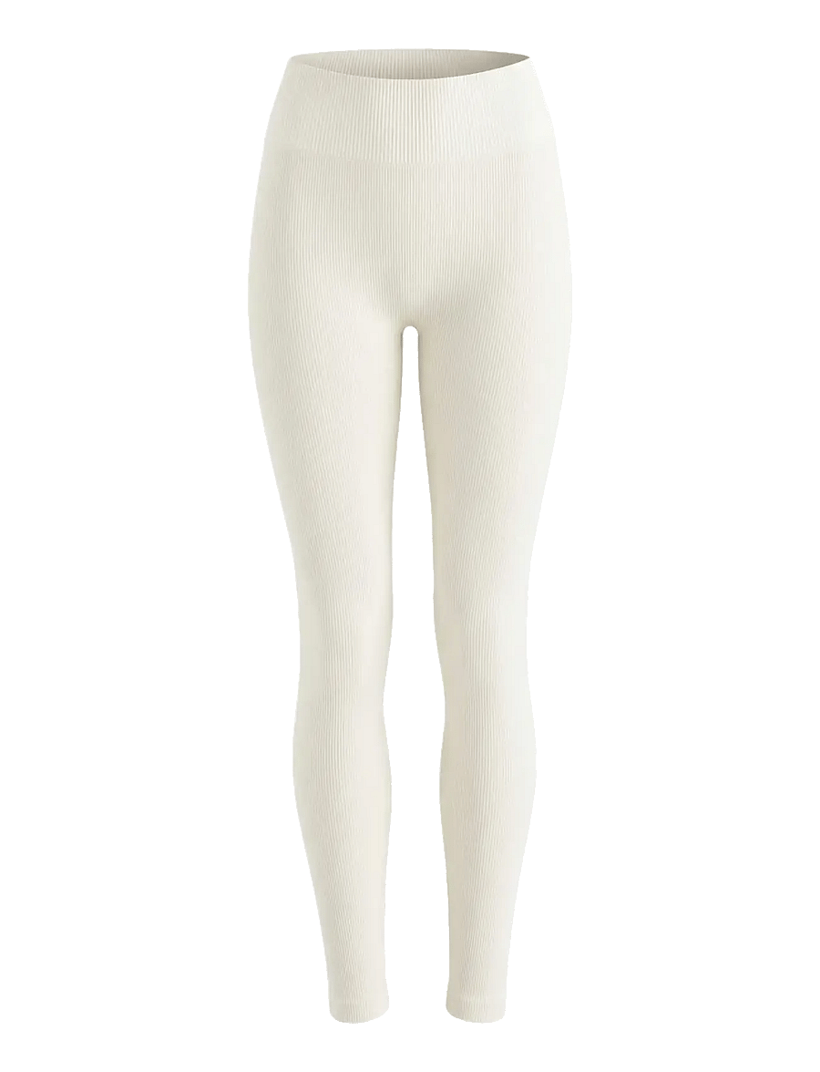 Drop of Mindfulness - SEAMLESS BASE LAYER TIGHTS - seamless tights - cream white aprÈs - 1