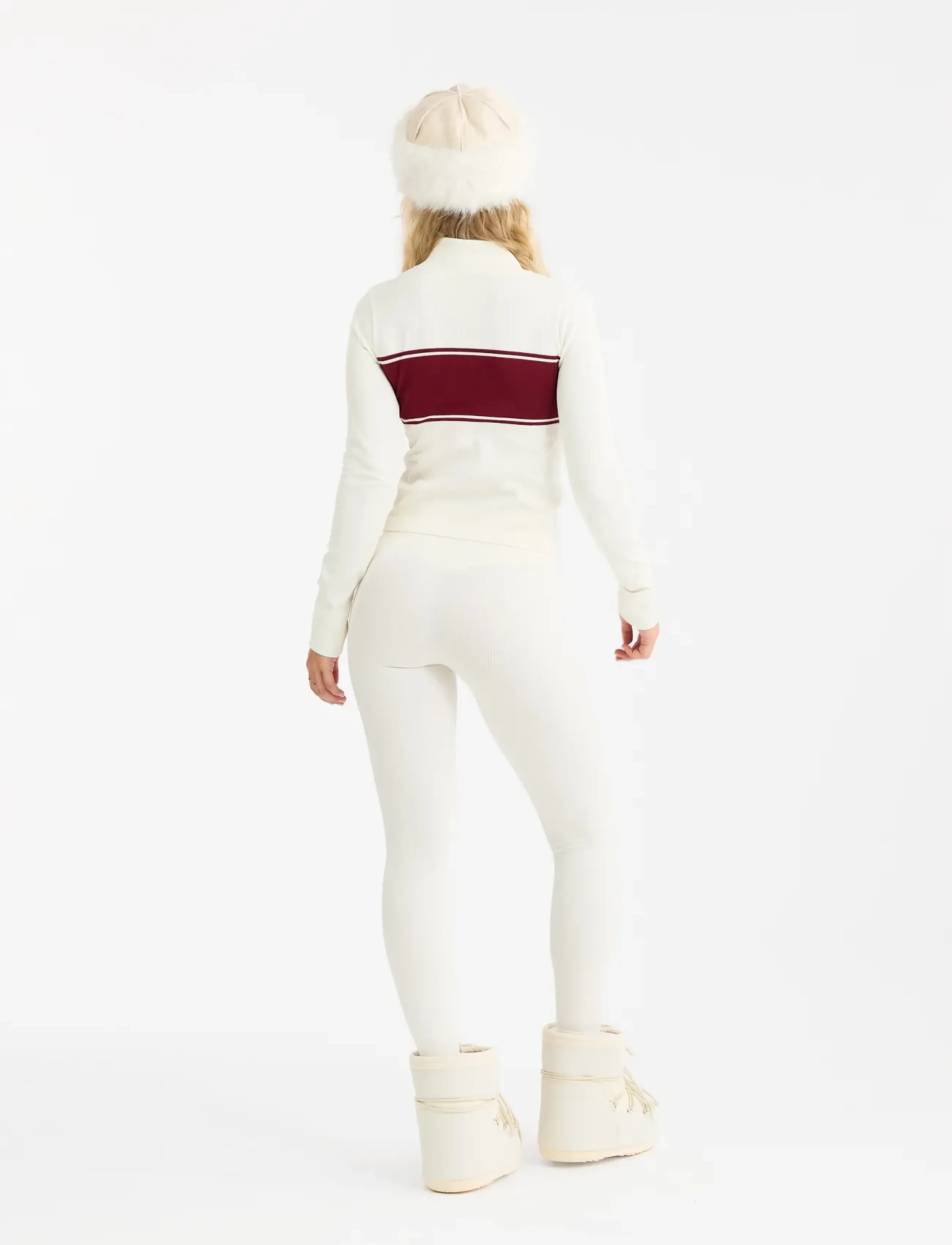 Drop of Mindfulness - SEAMLESS BASE LAYER TIGHTS - seamless tights - cream white aprÈs - 5
