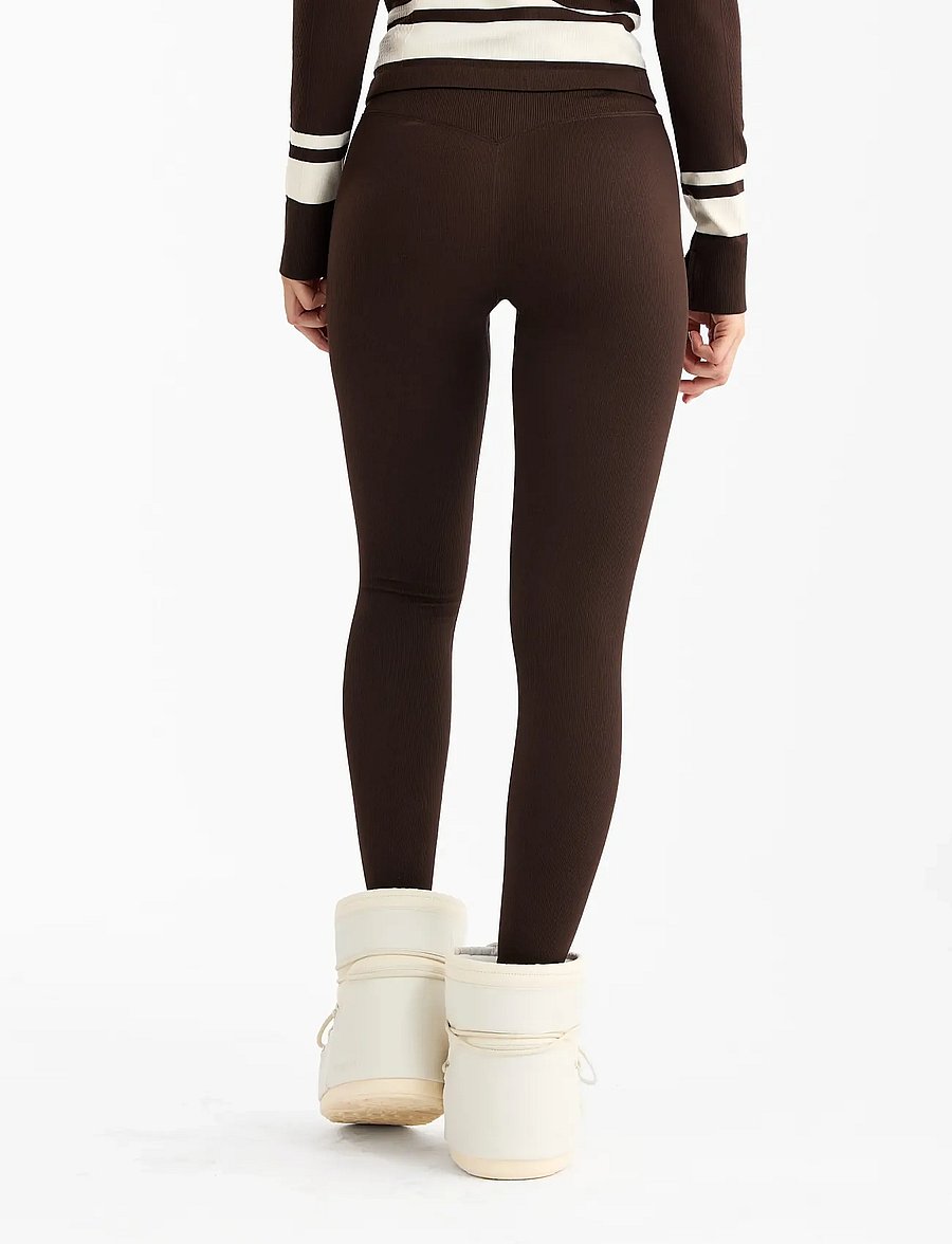 Drop of Mindfulness - SEAMLESS BASE LAYER TIGHTS - seamless tights - dark brown - 3