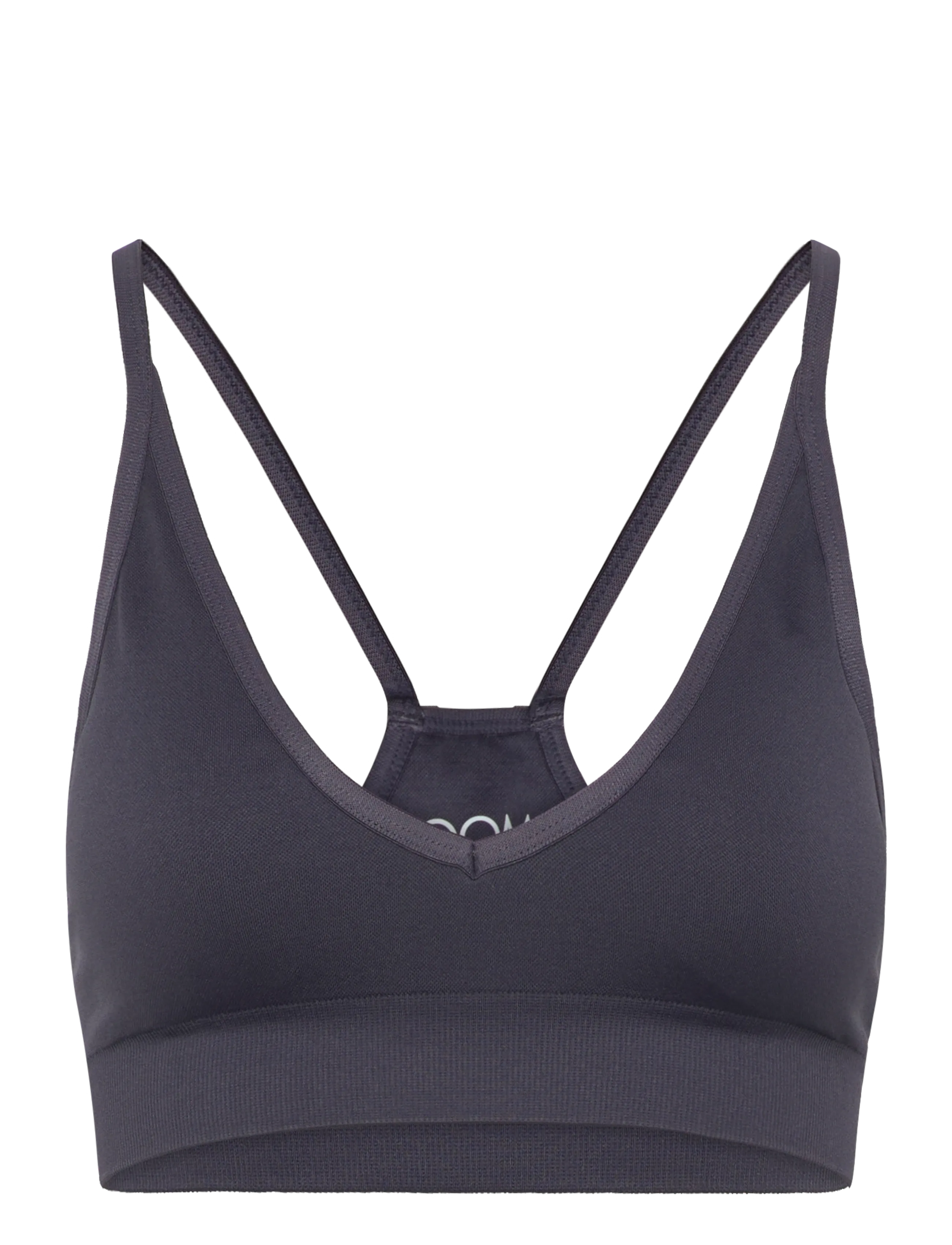 Drop of Mindfulness SEAMLESS V SHAPE BRA - Kleidung - CHARCOAL / grey