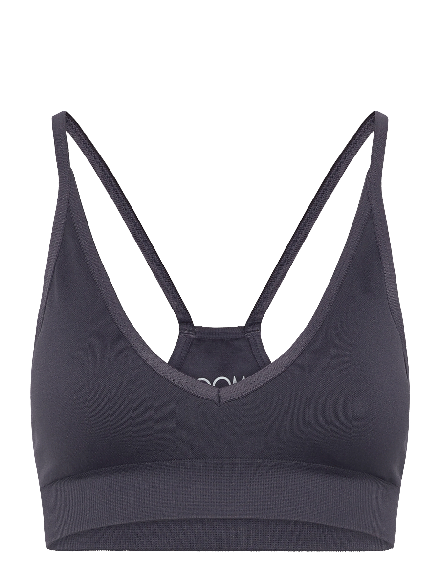 Drop of Mindfulness - SEAMLESS V SHAPE BRA - sports bras - charcoal - 1