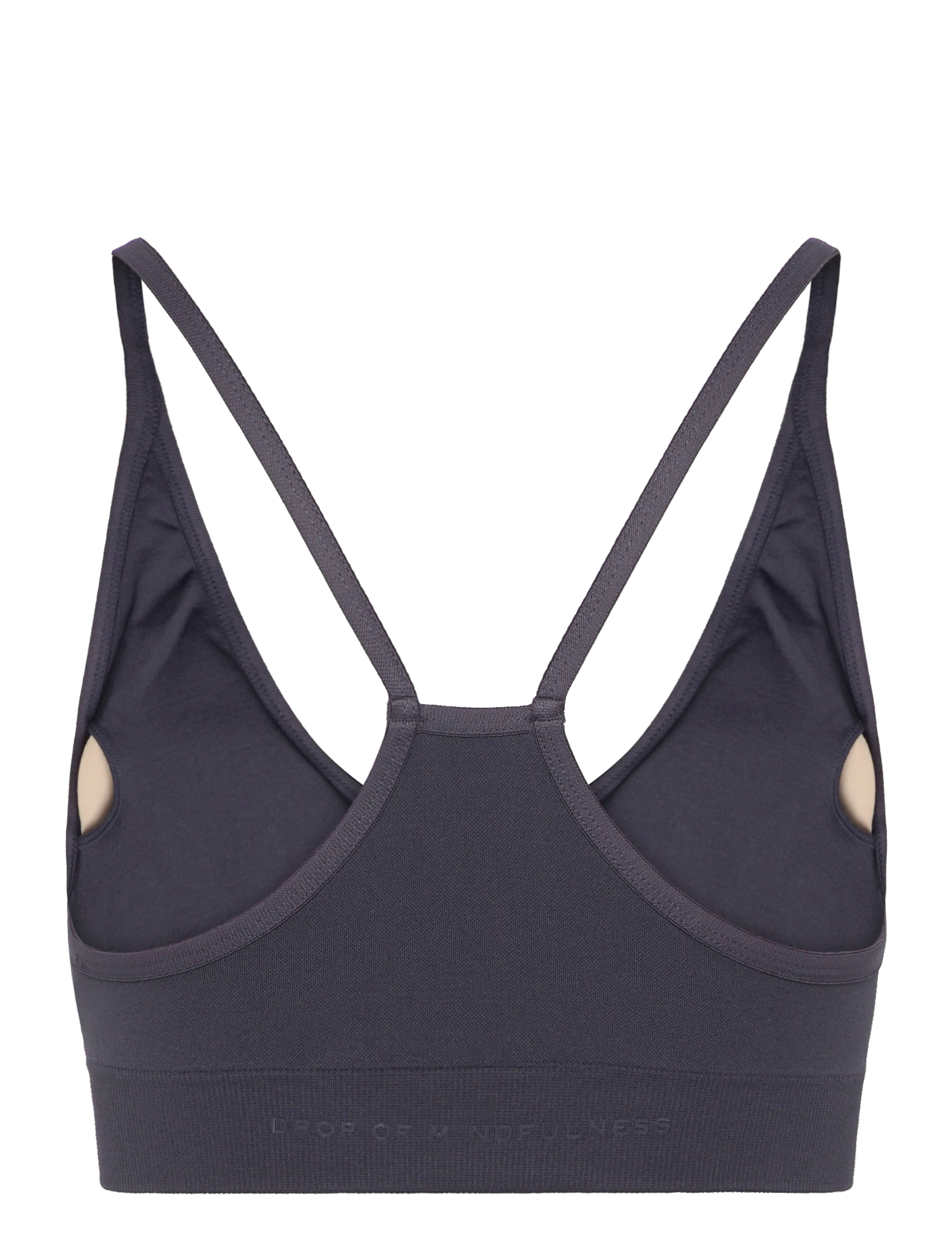 Drop of Mindfulness - SEAMLESS V SHAPE BRA - spordirinnahoidjad - charcoal - 2