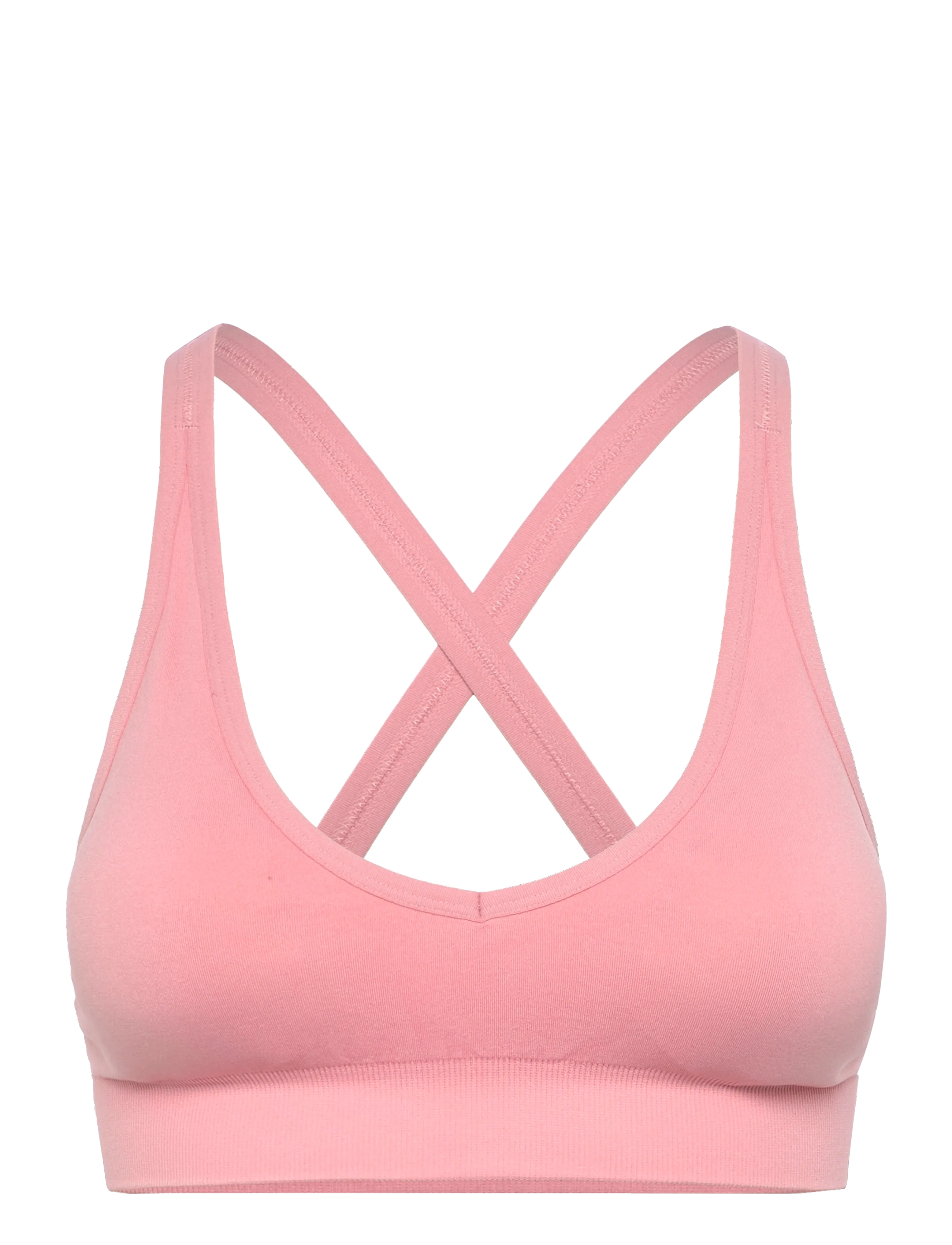 DROP OF MINDFULNESS Signature Seamless V Shape BH Pink - L - Damen