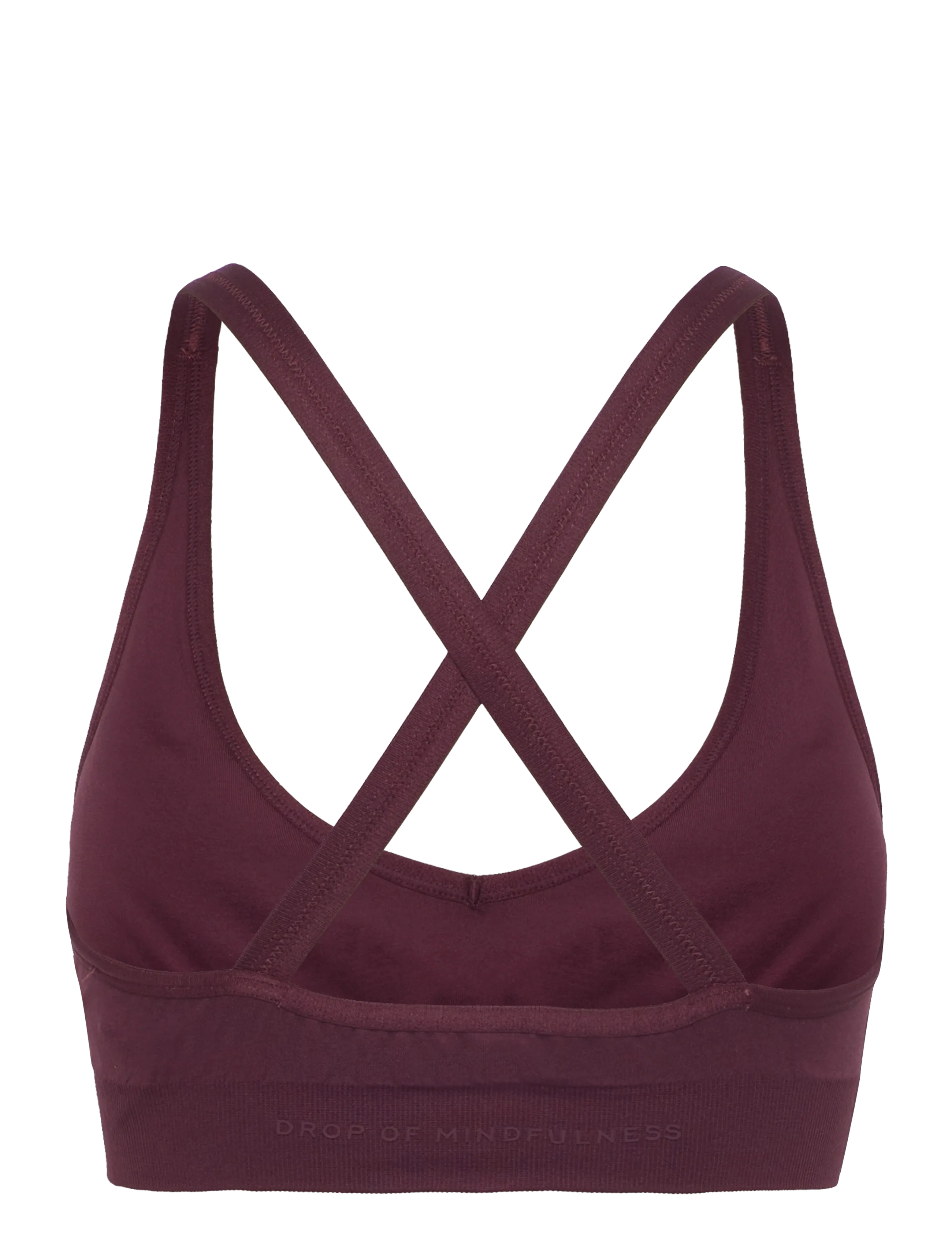 Drop of Mindfulness - SIGNATURE SEAMLESS V SHAPE BRA - urheiluliivit - cherry lacquer - 2