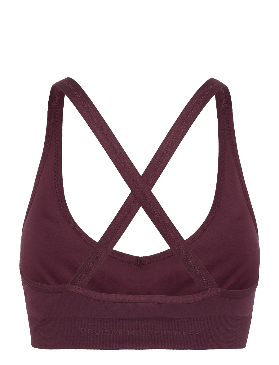 Drop of Mindfulness - SIGNATURE SEAMLESS V SHAPE BRA - urheiluliivit - cherry lacquer - 2