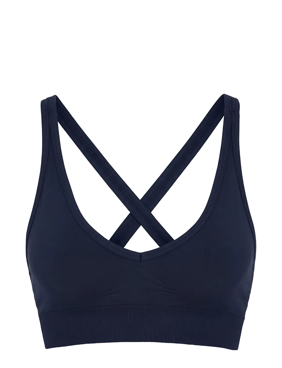 Drop of Mindfulness - SIGNATURE SEAMLESS V SHAPE BRA - navy - 1