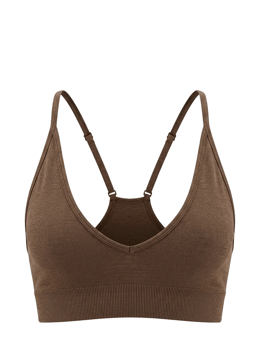 Drop of Mindfulness - SEAMLESS DELIGHT V SHAPE BRA - sport-bhs - hazel melange - 1