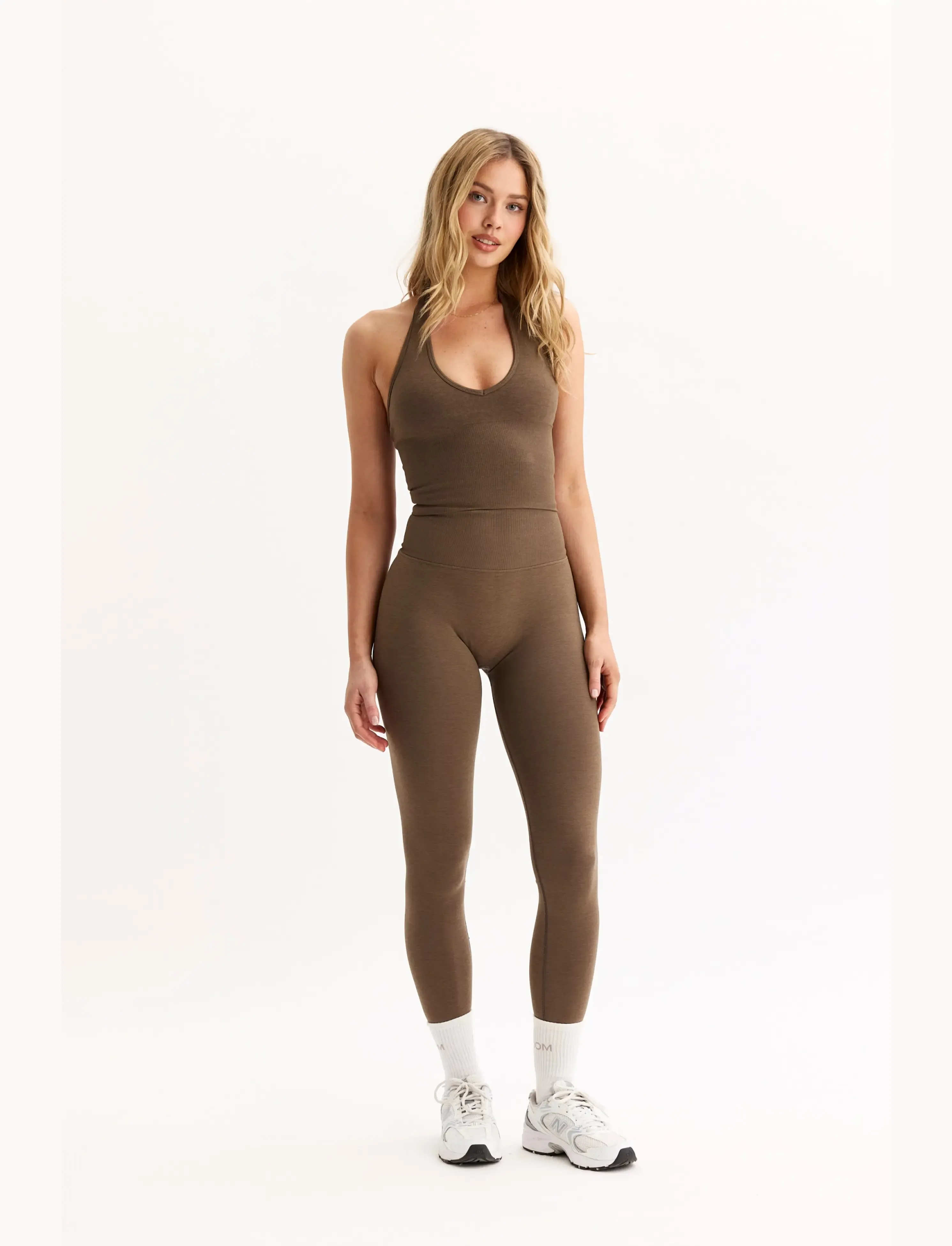 Drop of Mindfulness - SEAMLESS DELIGHT INVISIBLE SCRUNCH TIGHTS - hazel melange - 4