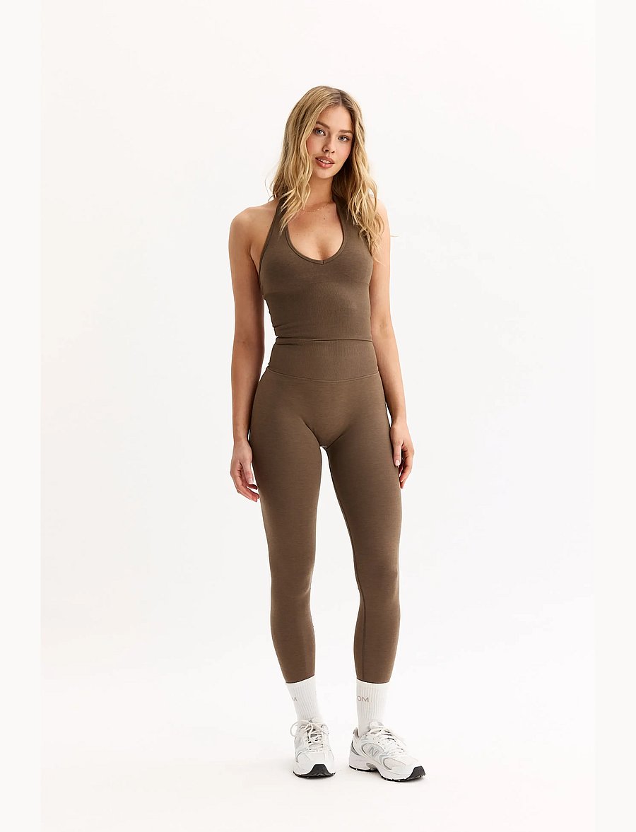 Drop of Mindfulness - SEAMLESS DELIGHT INVISIBLE SCRUNCH TIGHTS - hazel melange - 4