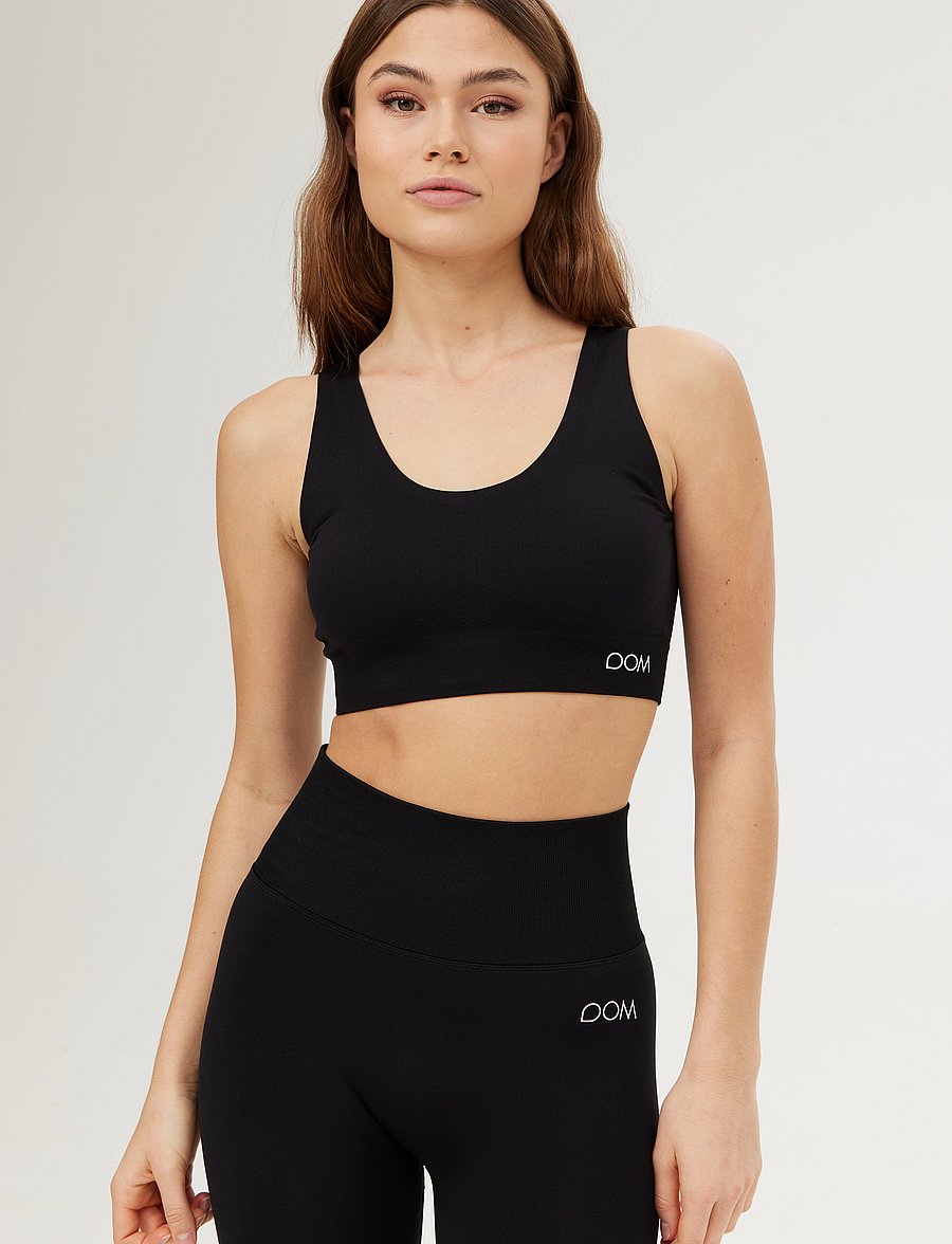 Drop of Mindfulness - FLOW BRA - medium støtte - black - 0