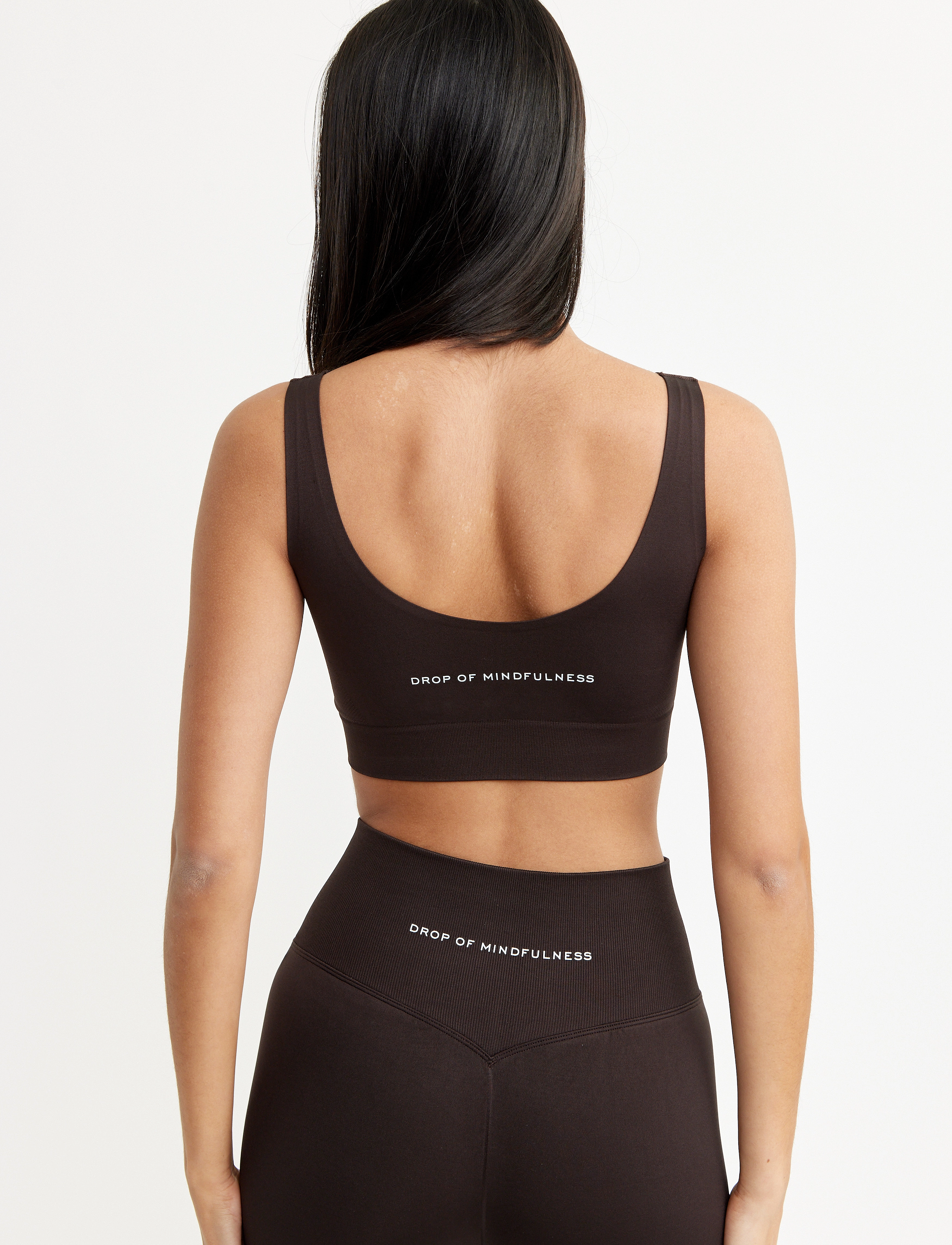 Drop of Mindfulness - FLOW BRA - medium støtte - dark brown - 3