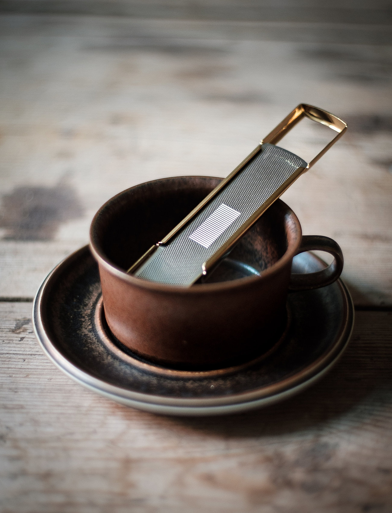 Drosselmeyer Te-Si Finmasket, One Size, Tea & Coffee Accessories, Gold - Filters Strainers, Homeware