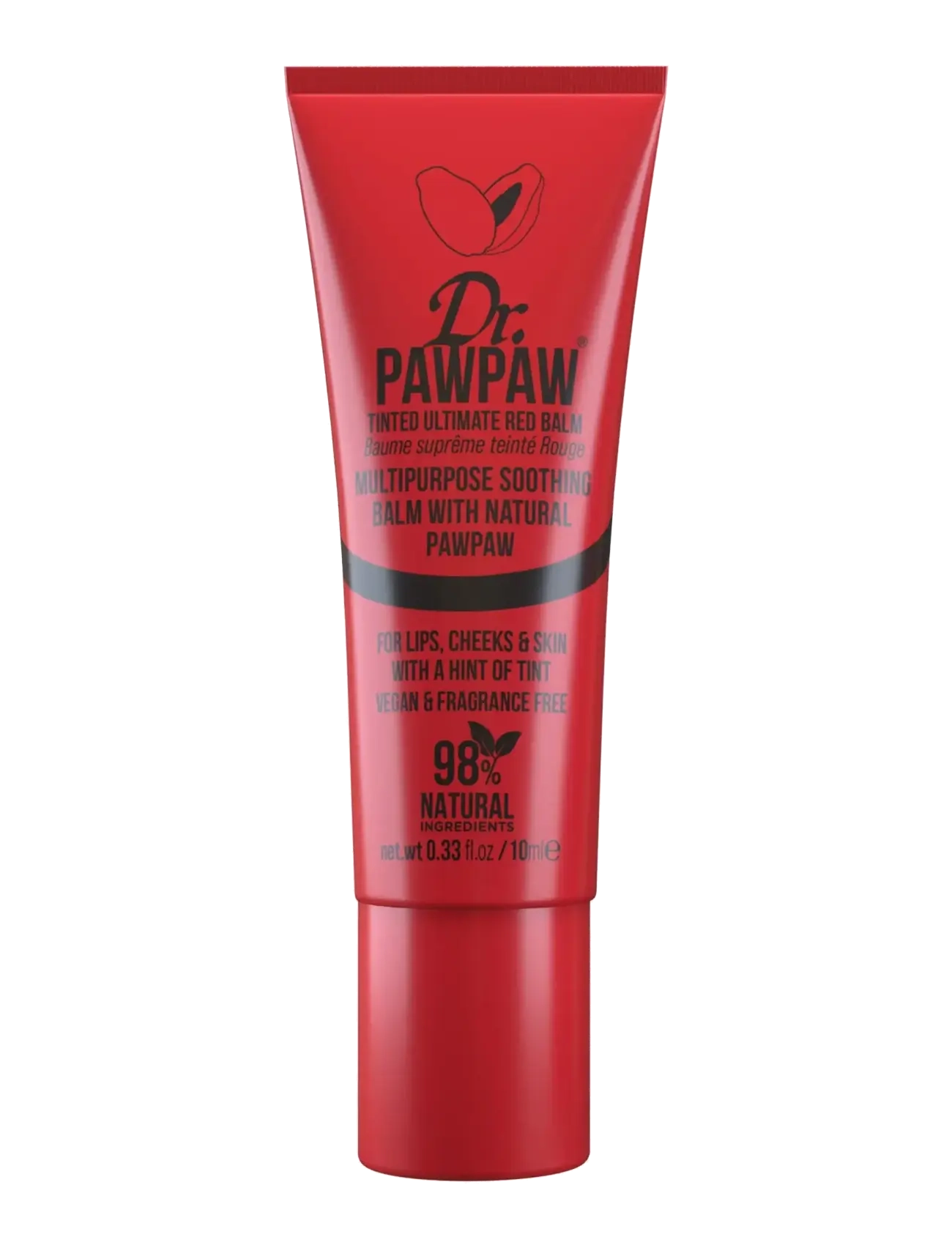 Dr.PawPaw Dr. Pawpaw Lip Balm, 10 ml, Red, Lip Care > Lip Balm, Dame
