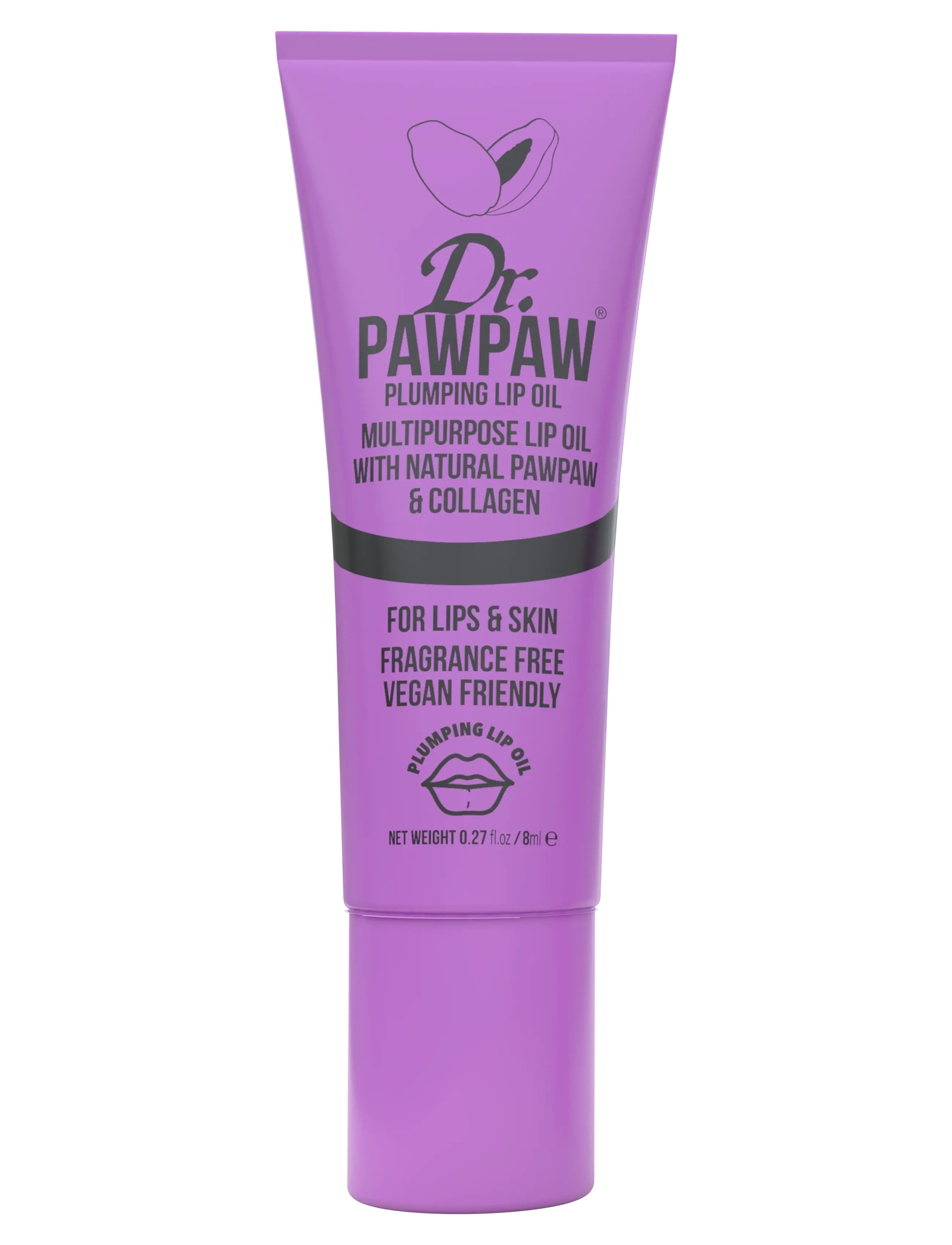 Dr.PawPaw Dr.pawpaw Plumping Lip Oil, 10 ml, Nude, Læber > Plumpers & Fillers, Dame