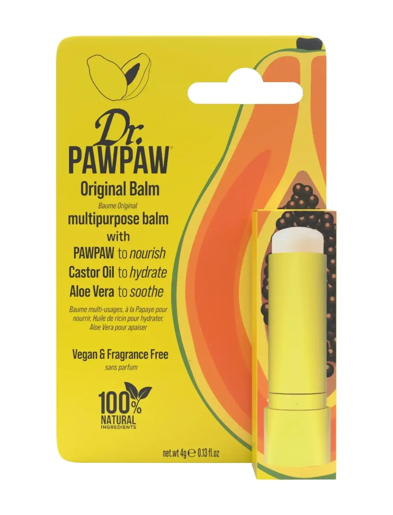 Dr.PawPaw Stick, Læbepomade, Nude, Str: 4 G