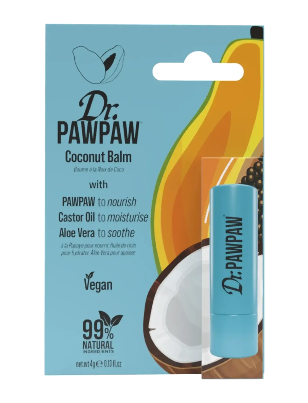 Dr.PawPaw Stick, Læbepomade, Nude, Str: 4 G