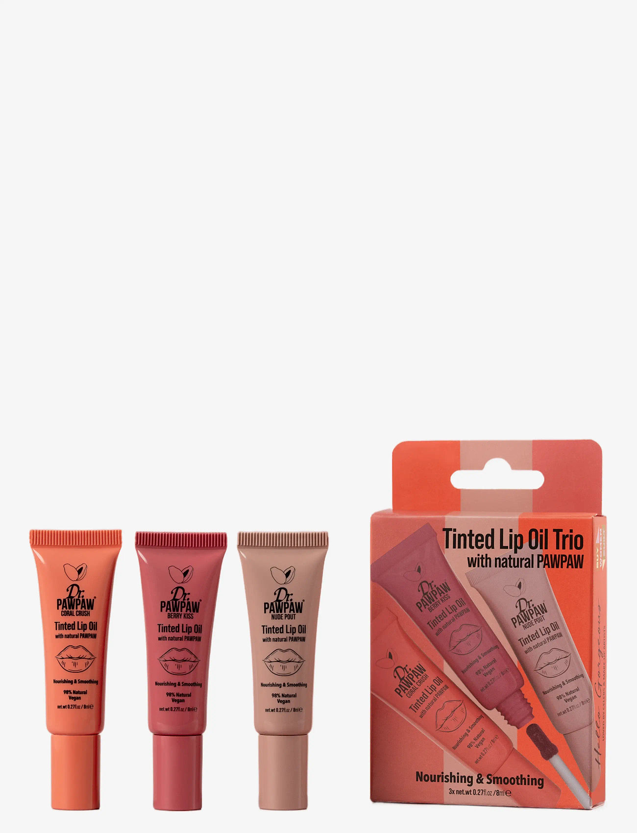 Dr.PawPaw - Dr.PAWPAW Tinted Lip Oil - Trio Pack - makeup - coral crush, nude pout & berry kiss - 2