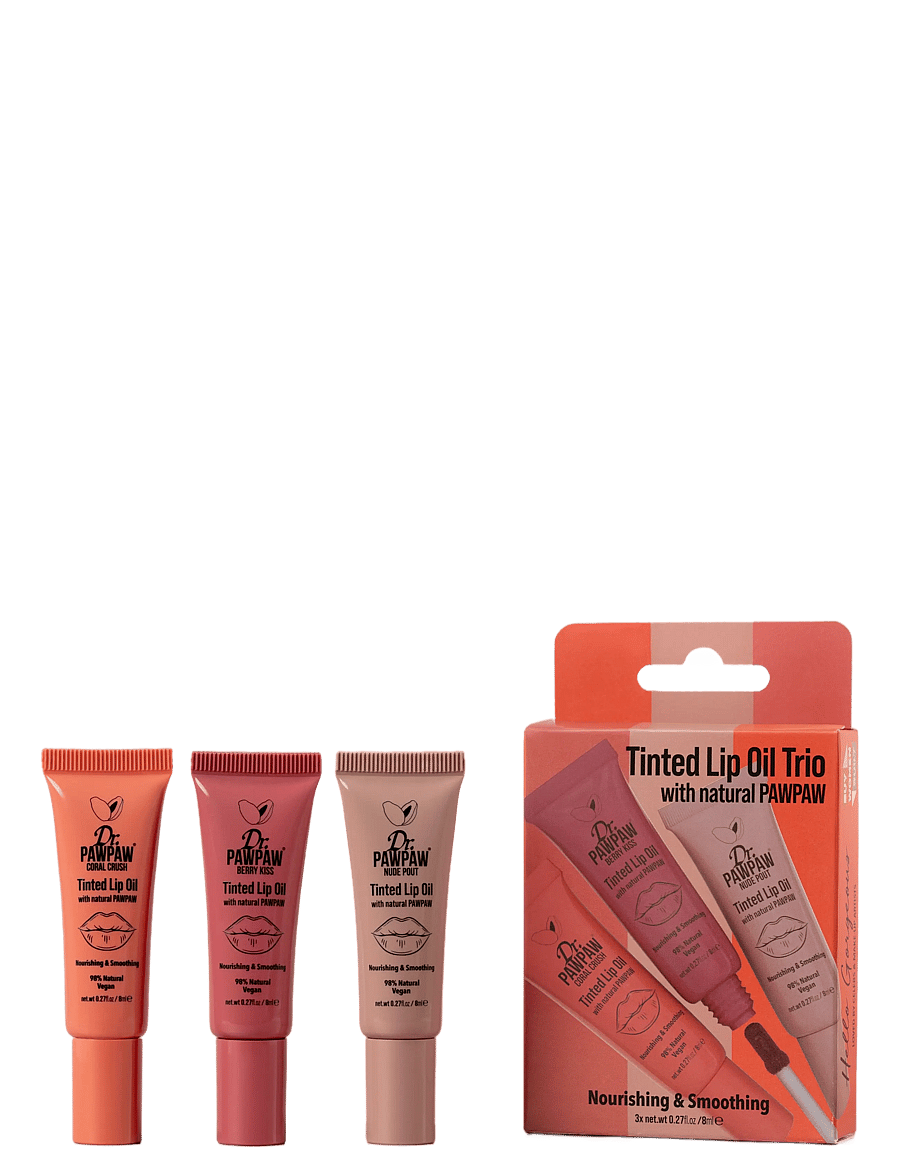 Dr.PawPaw - Dr.PAWPAW Tinted Lip Oil - Trio Pack - makeup - coral crush, nude pout & berry kiss - 2
