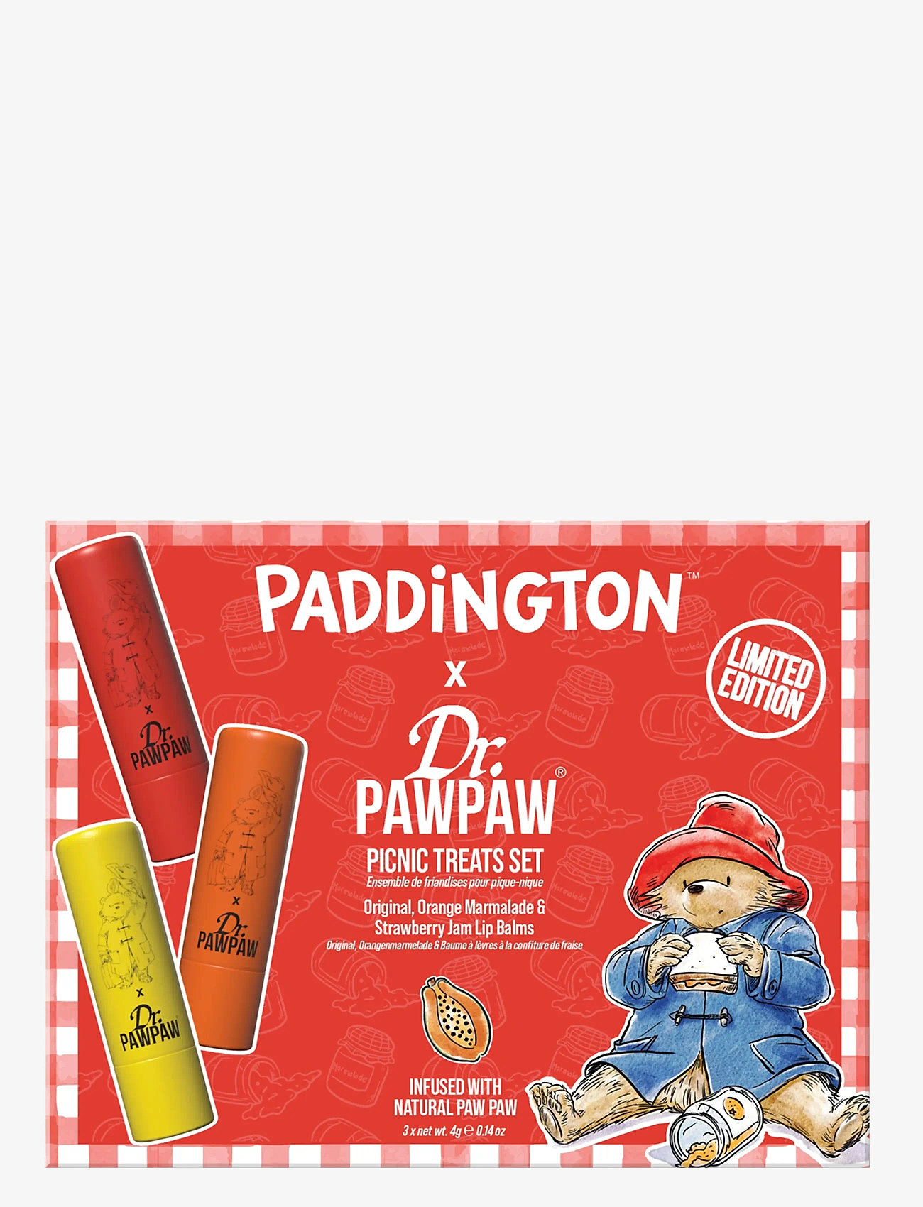 Dr.PawPaw - Dr.PAWPAW Paddington Picnic Treats; Marmalade; Original & Strawberry - læbepomade - clear - 0